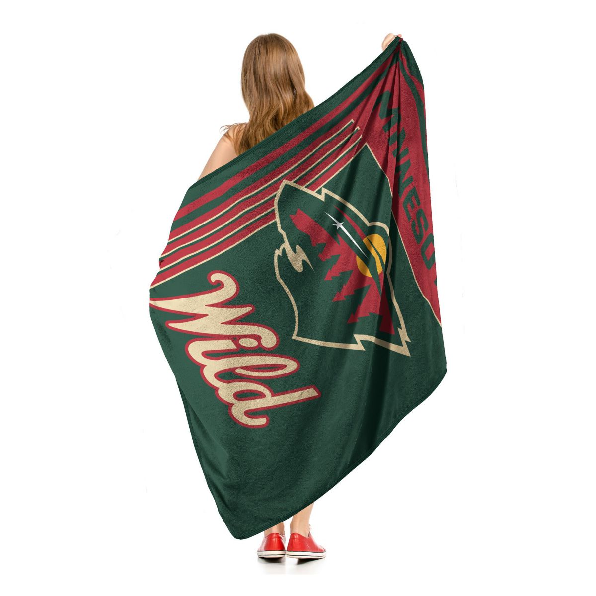 NHL Officially Licensed Minnesota Wild 46" x 60" Microfiber Throw Blanket