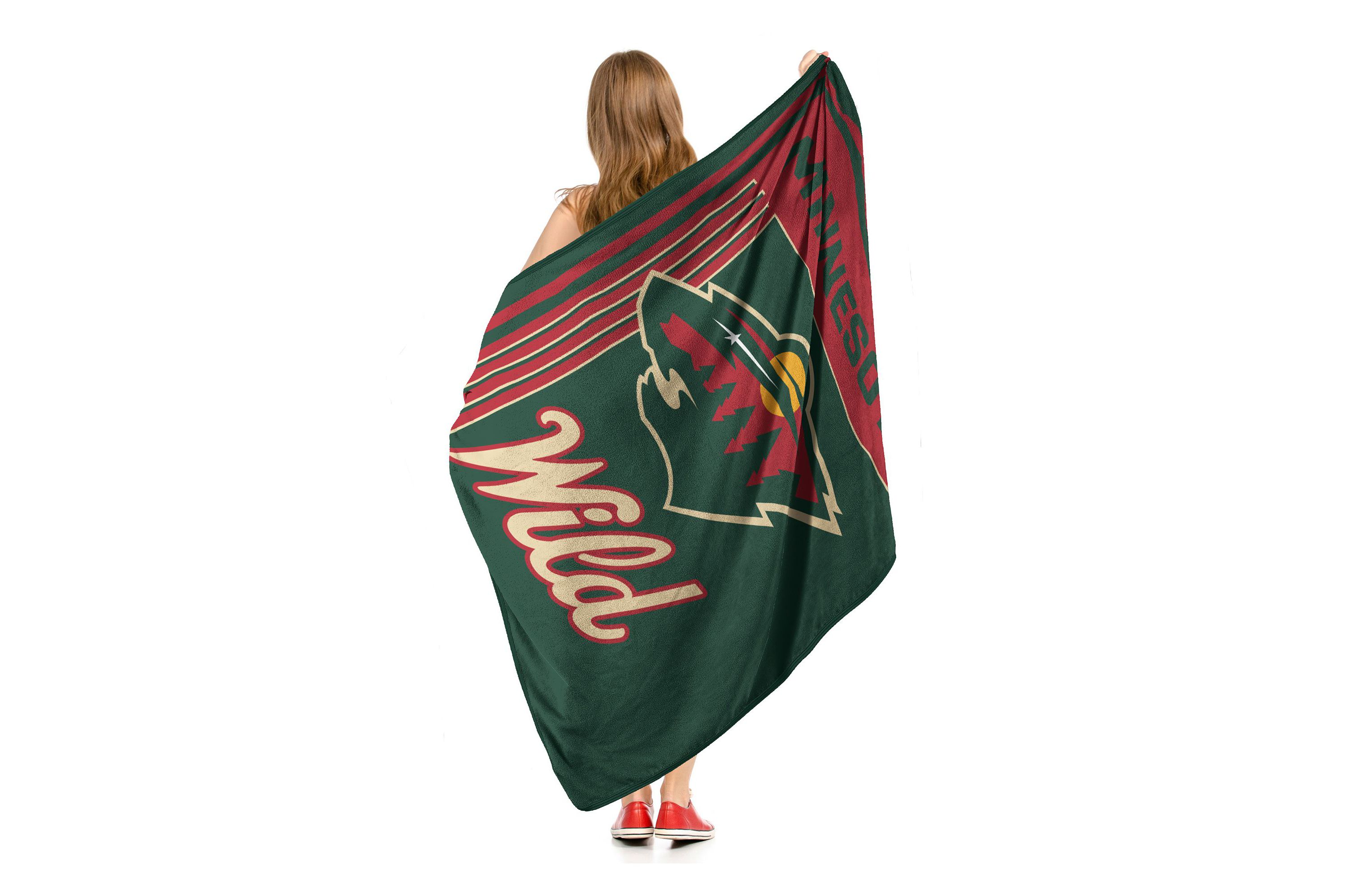 NHL Officially Licensed Minnesota Wild 46" x 60" Microfiber Throw Blanket