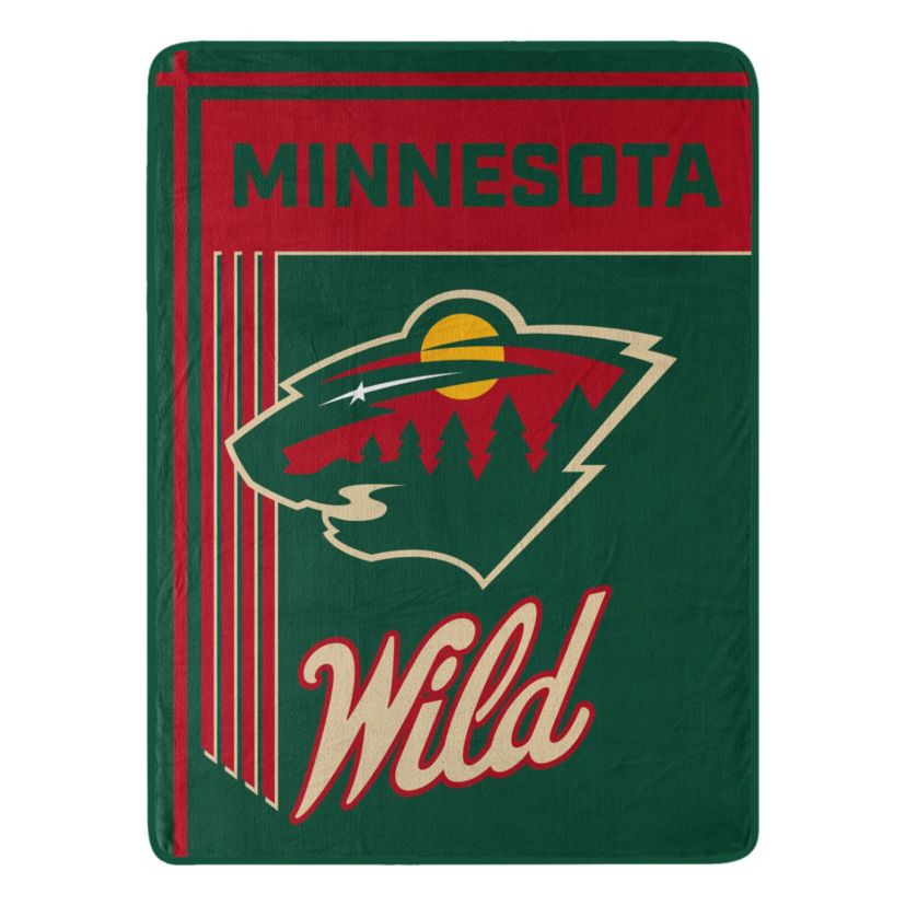NHL Officially Licensed Minnesota Wild 46" x 60" Microfiber Throw Blanket