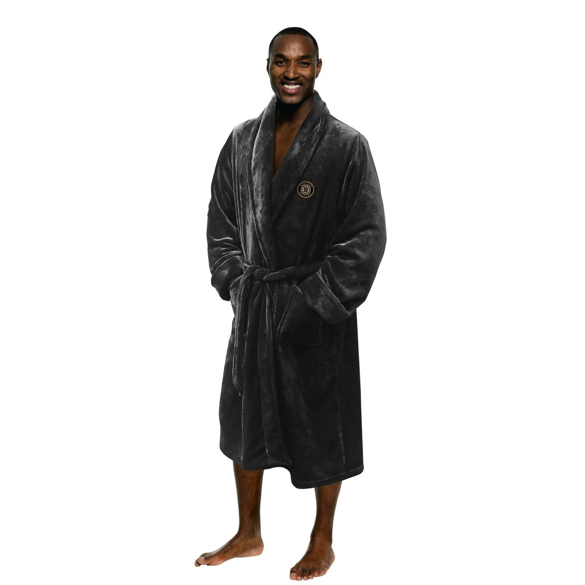 NHL Officially Licenced Boston Bruins Mens Silk Touch Bathrobe L/XL