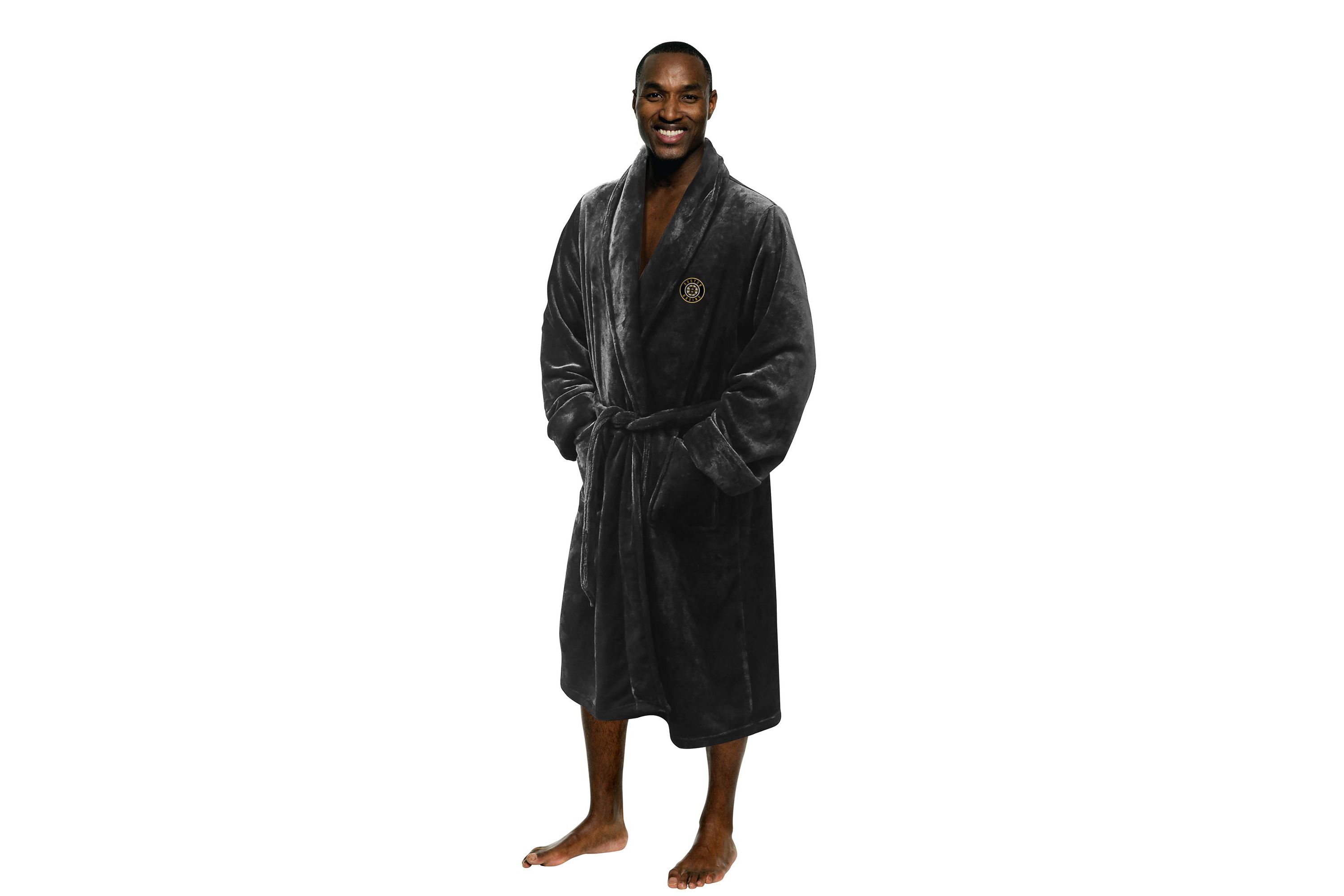 NHL Officially Licenced Boston Bruins Mens Silk Touch Bathrobe L/XL