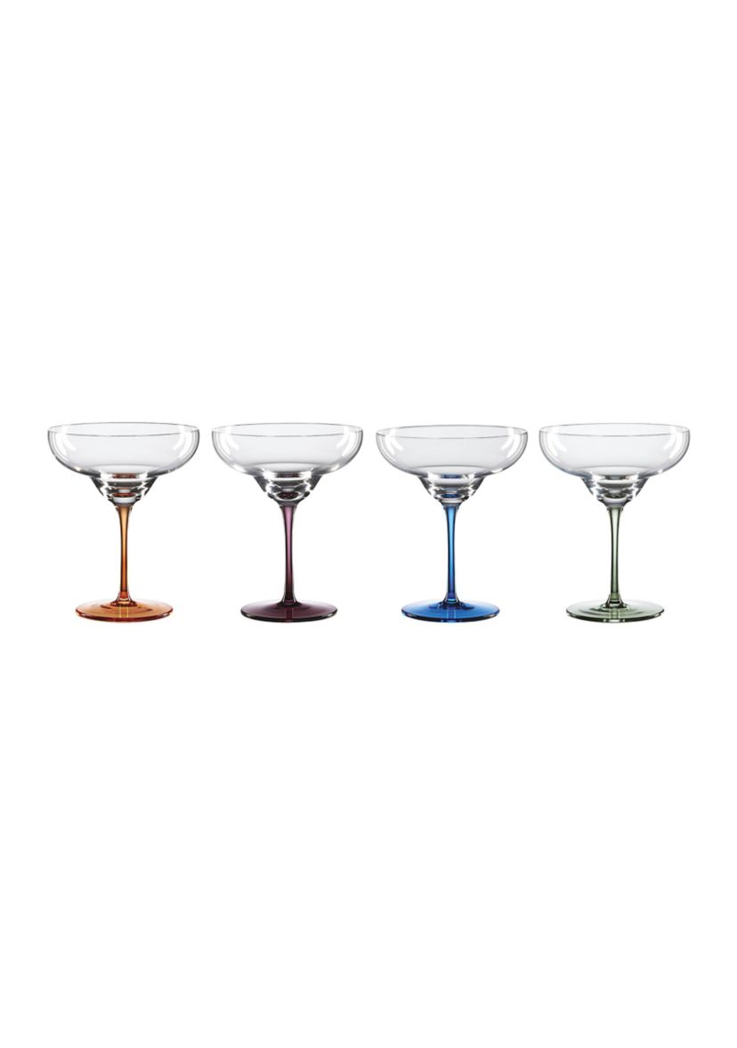 Set Of 4 True Colors Cocktail Glasses