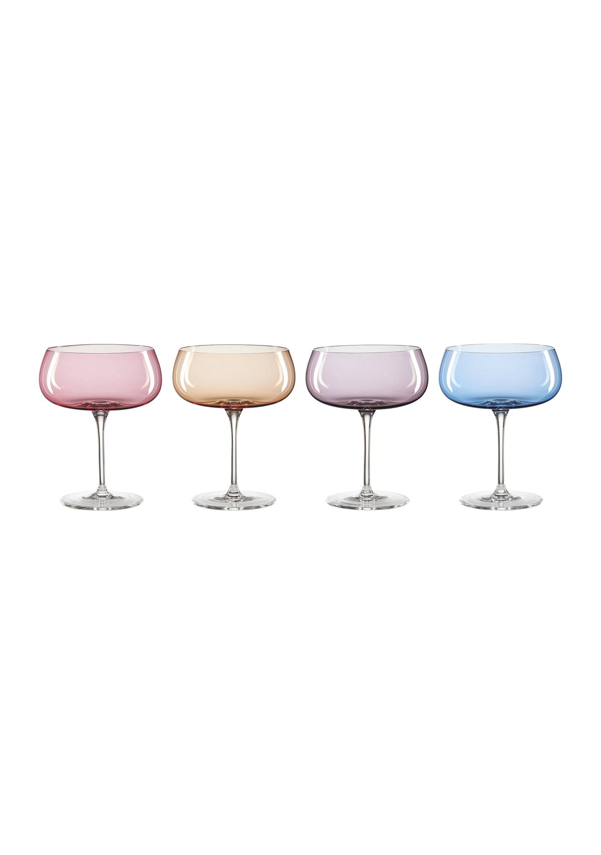 Set Of 4 Bottoms Up Margarita Glasses
