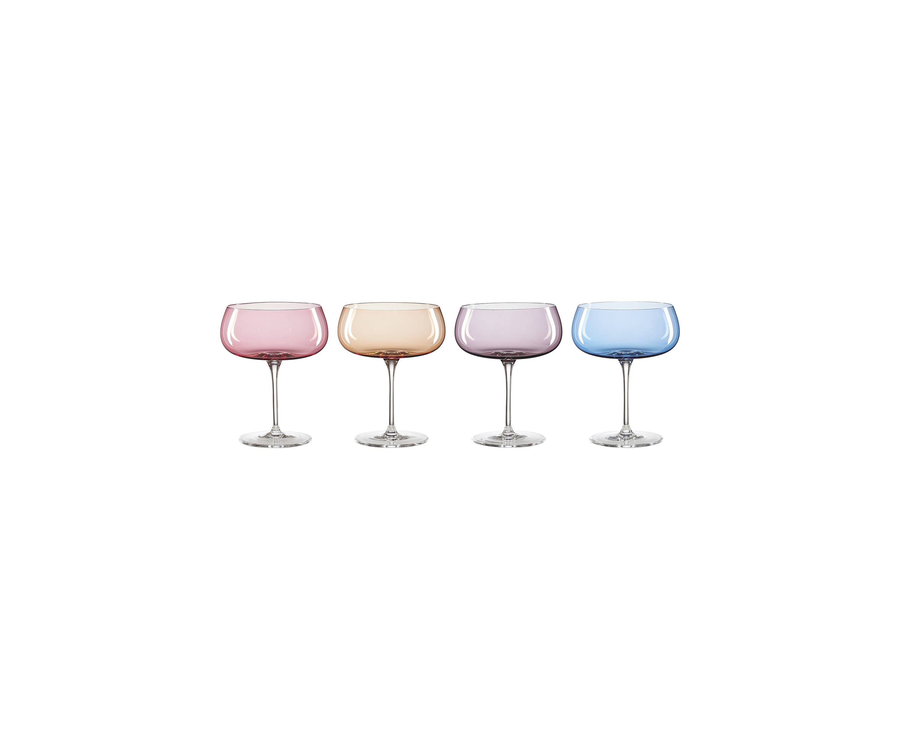 Set Of 4 Bottoms Up Margarita Glasses