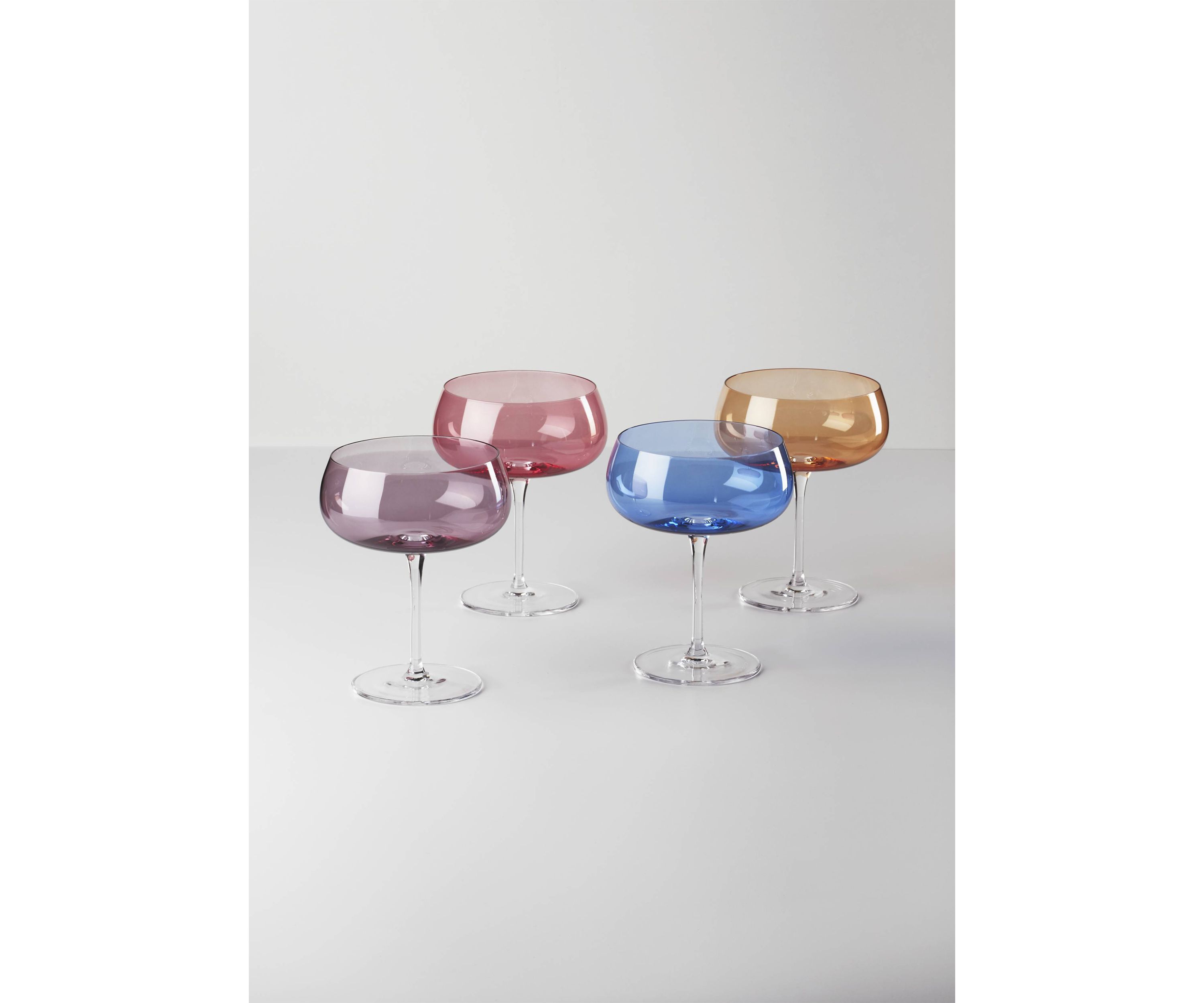 Set Of 4 Bottoms Up Margarita Glasses