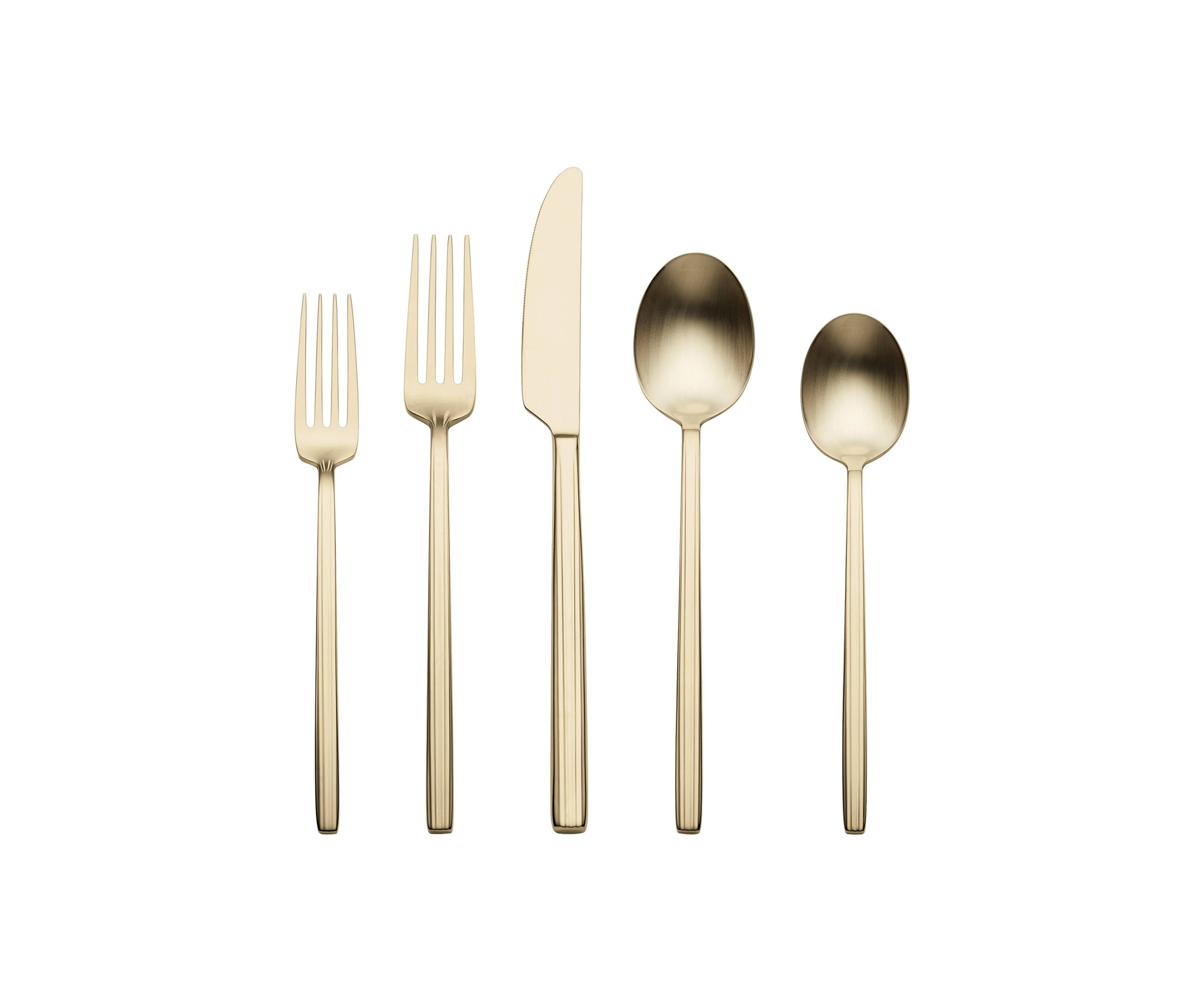 Dean Satin Champagne 20 Piece Flatware Set