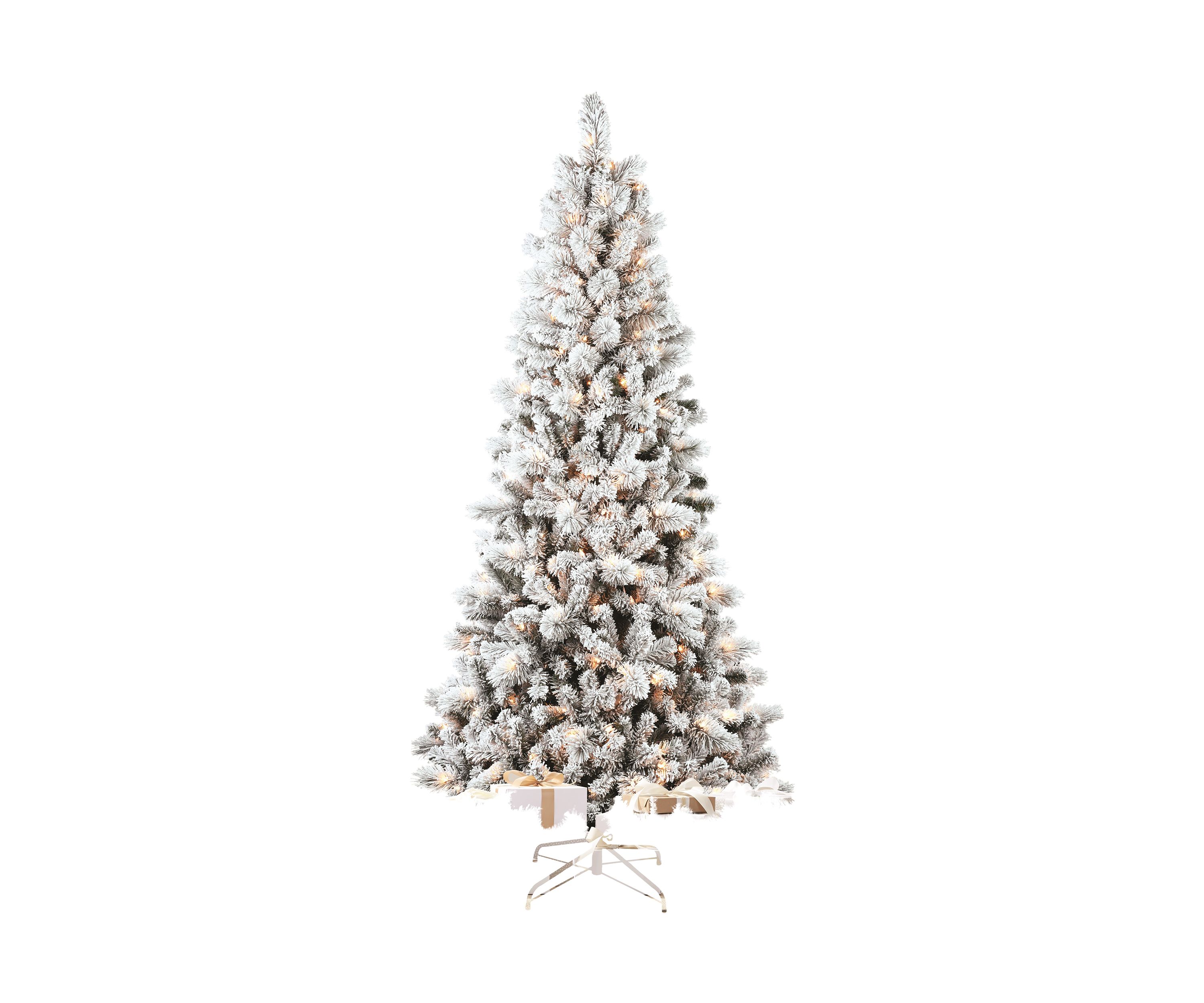 7.5 Pre Lit Flocked Christmas Tree