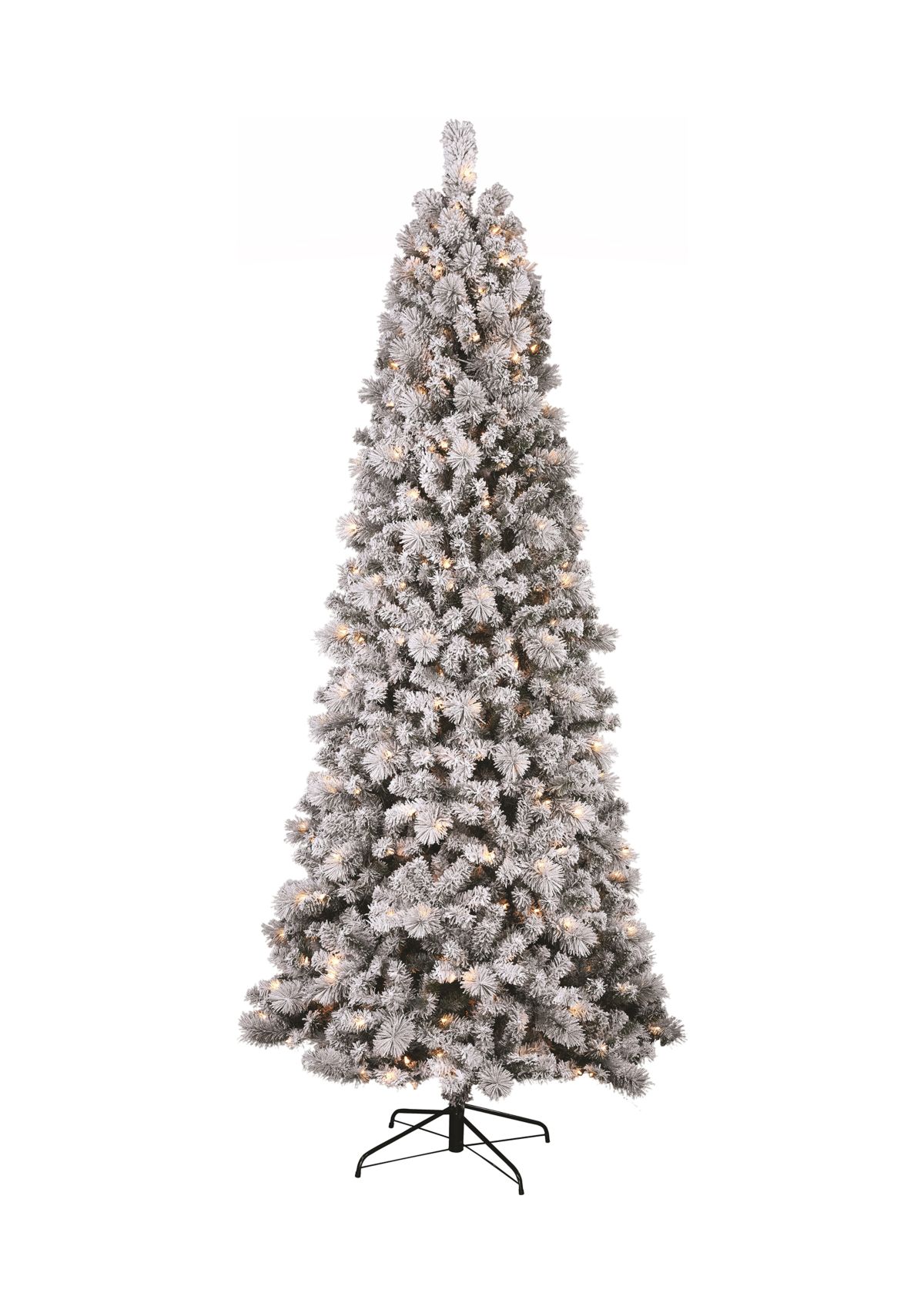 9 Pre Lit Flocked Christmas Tree