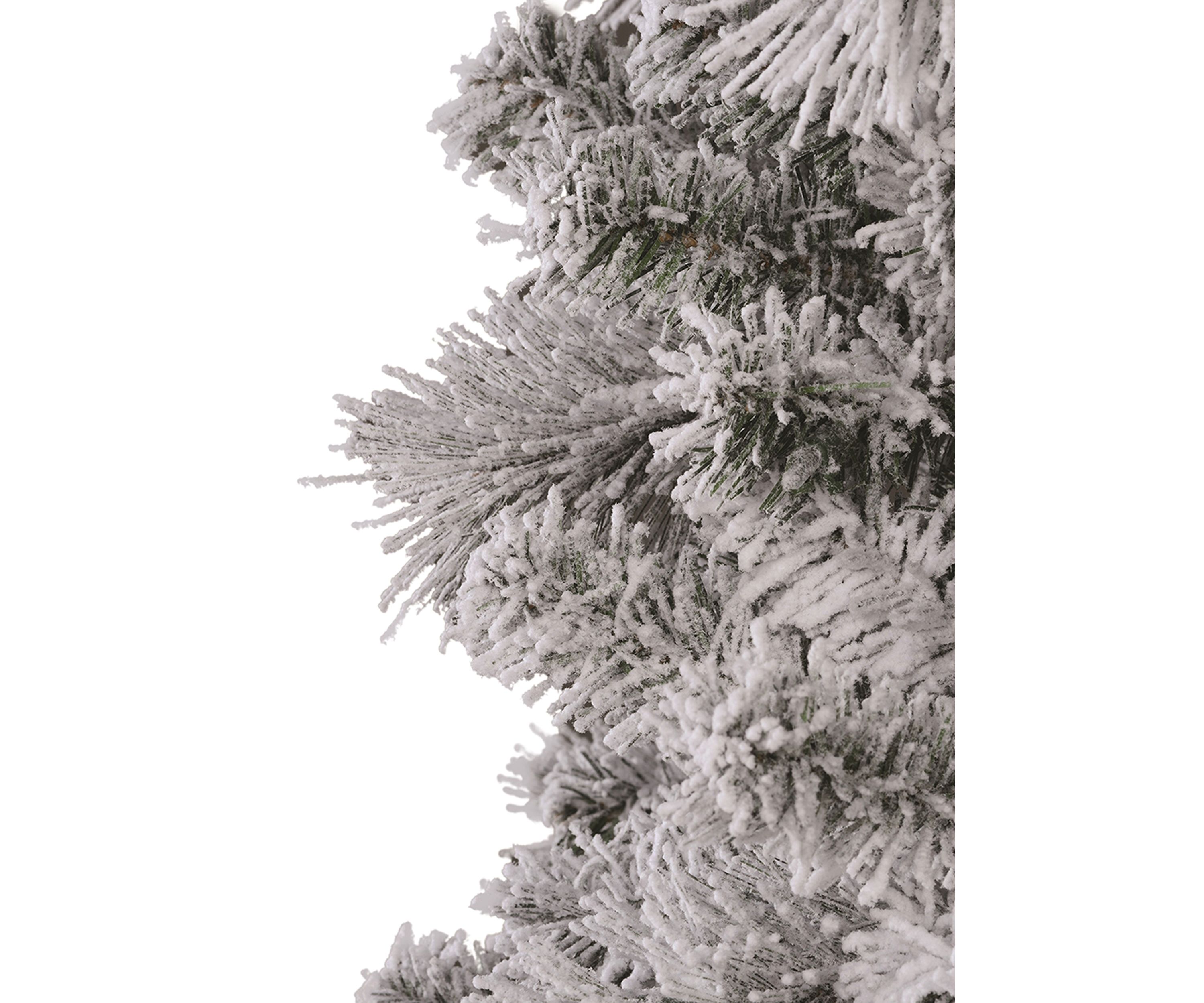 9 Pre Lit Flocked Christmas Tree