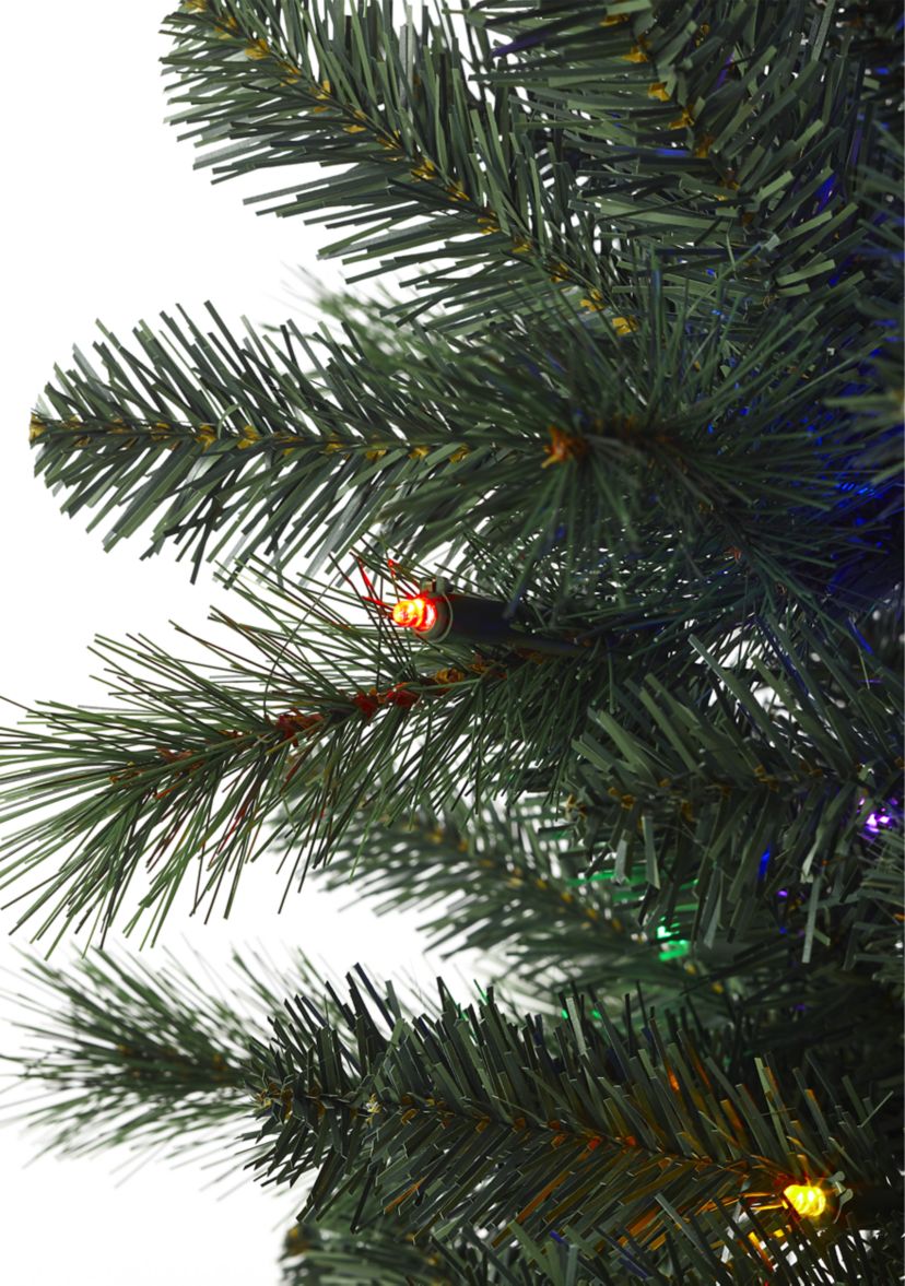 7.5 Pre Lit Pencil Christmas Tree