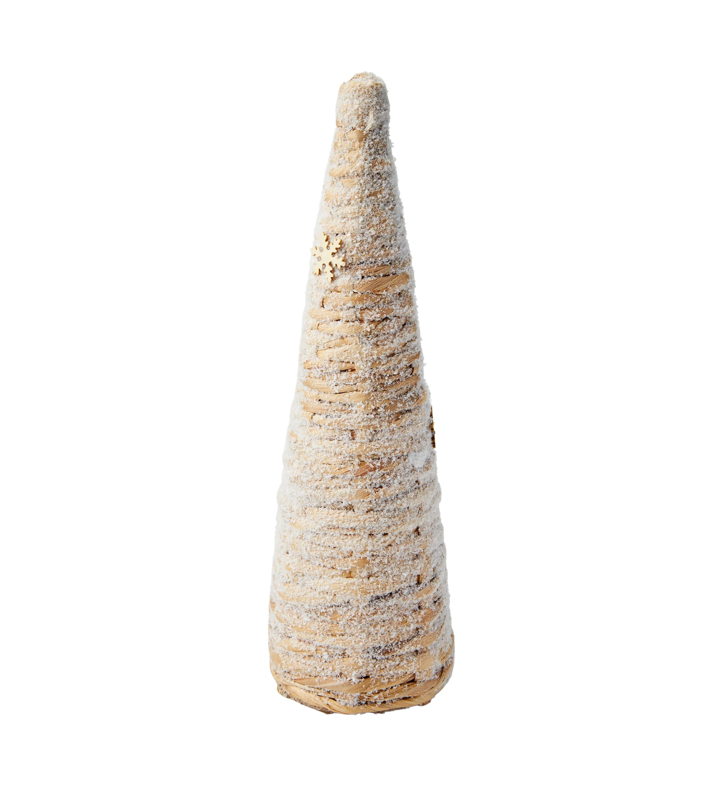 Jute Snow Tree Decoration