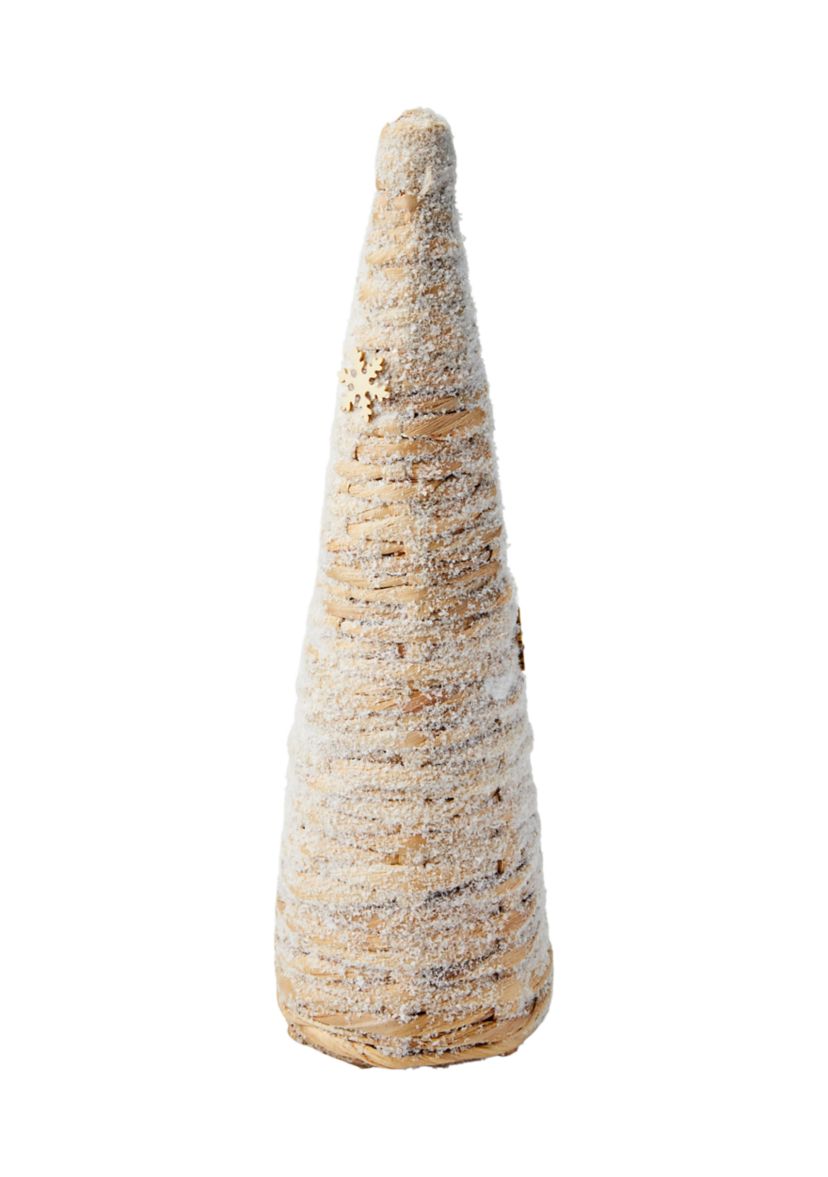 Jute Snow Tree Decoration