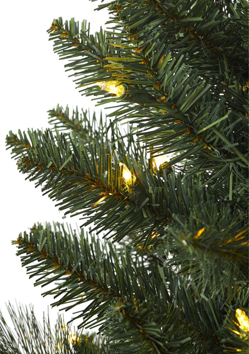 	  Set of 2 Pre-Lit Porch Trees