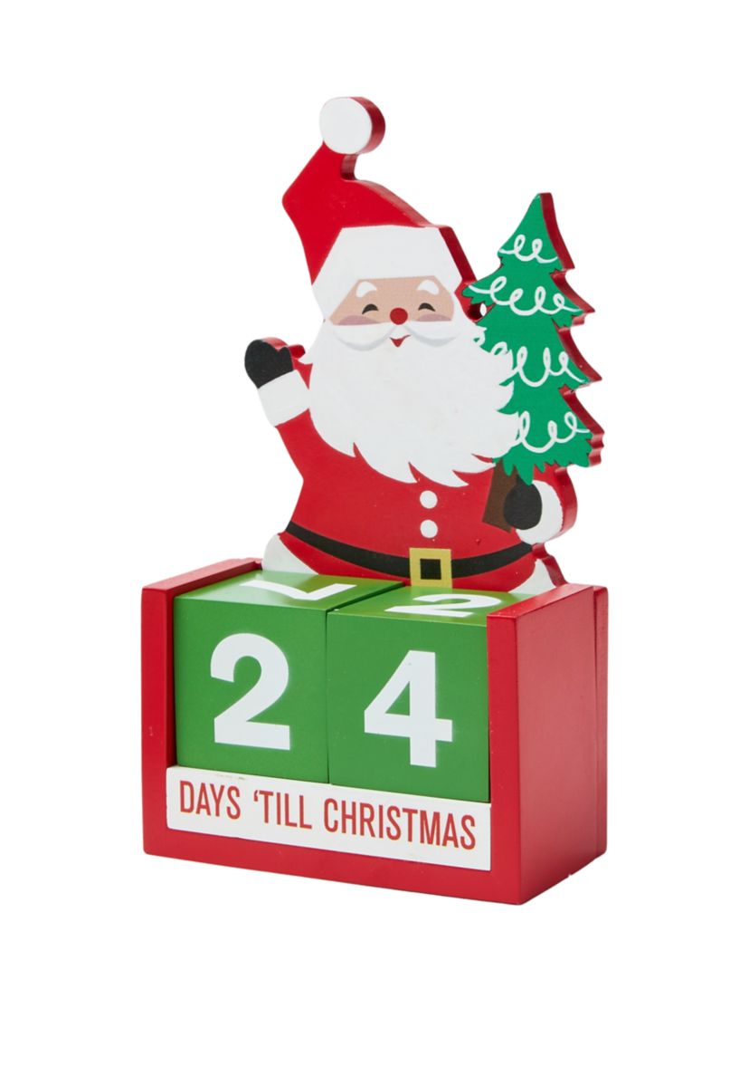 Retro Santa Countdown Decoration