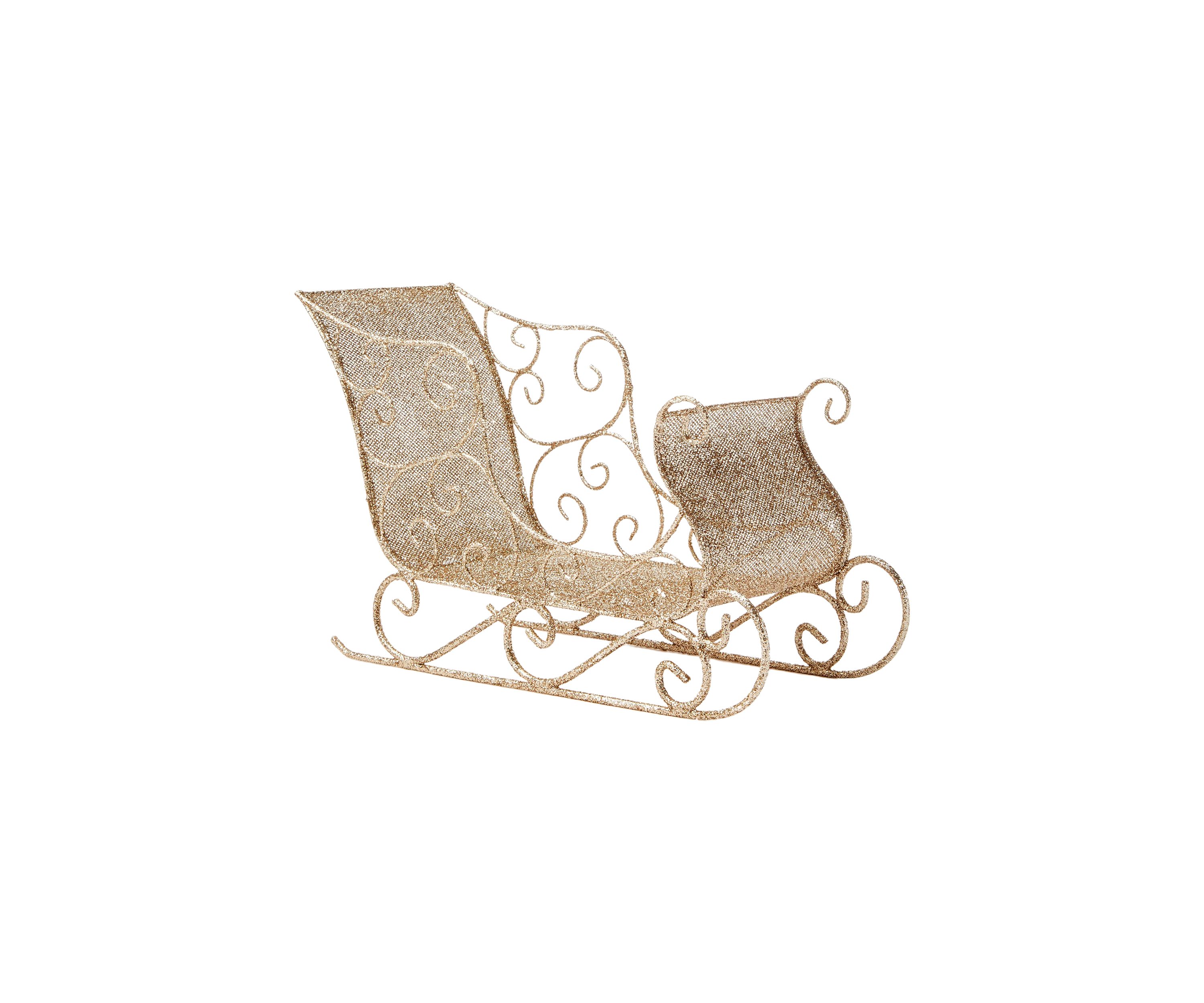 Glitter Sleigh Decoration