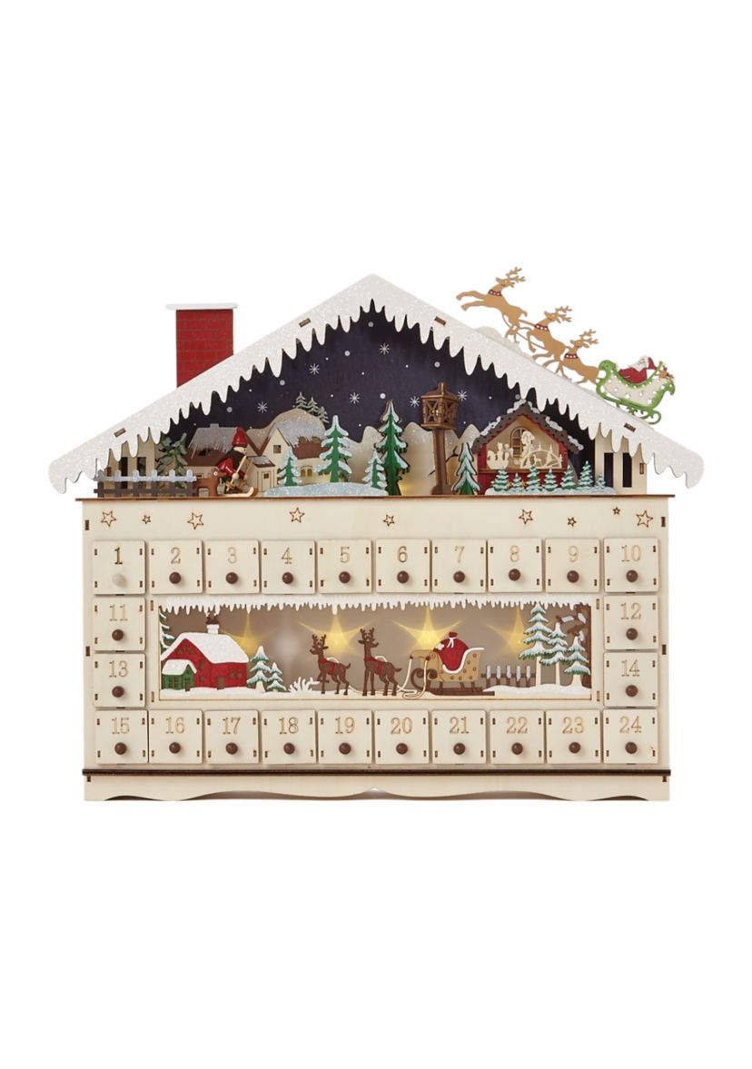 Large Ski Scene Advent Calendar
