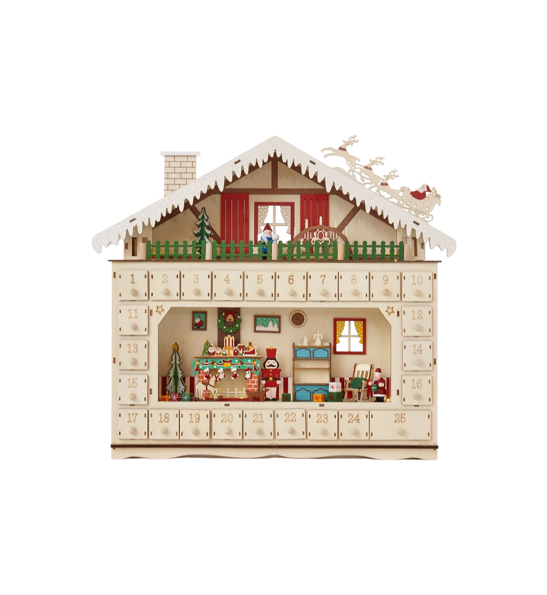 Large Santa Workshop Advent Calendar