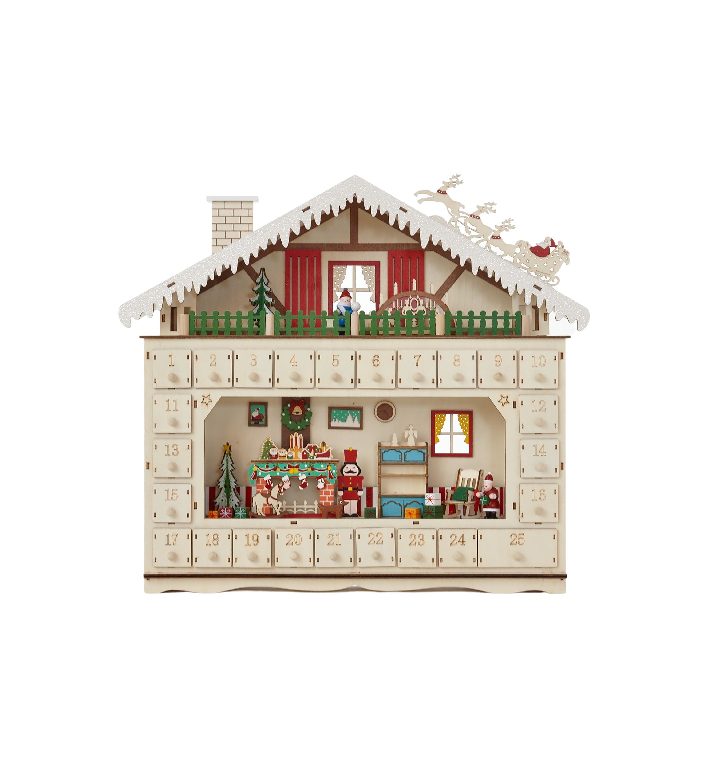 Large Santa Workshop Advent Calendar