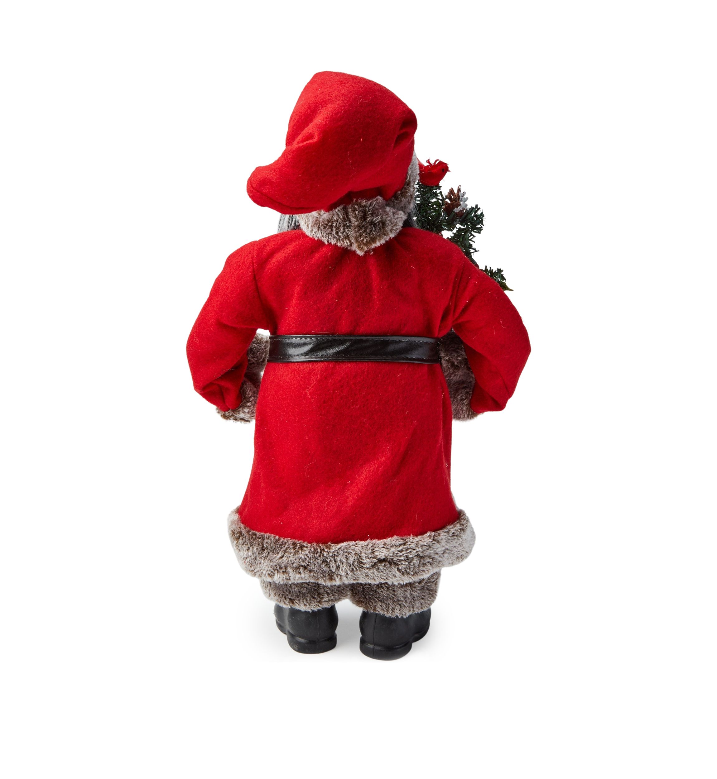 African American Cardinal Santa Figurine