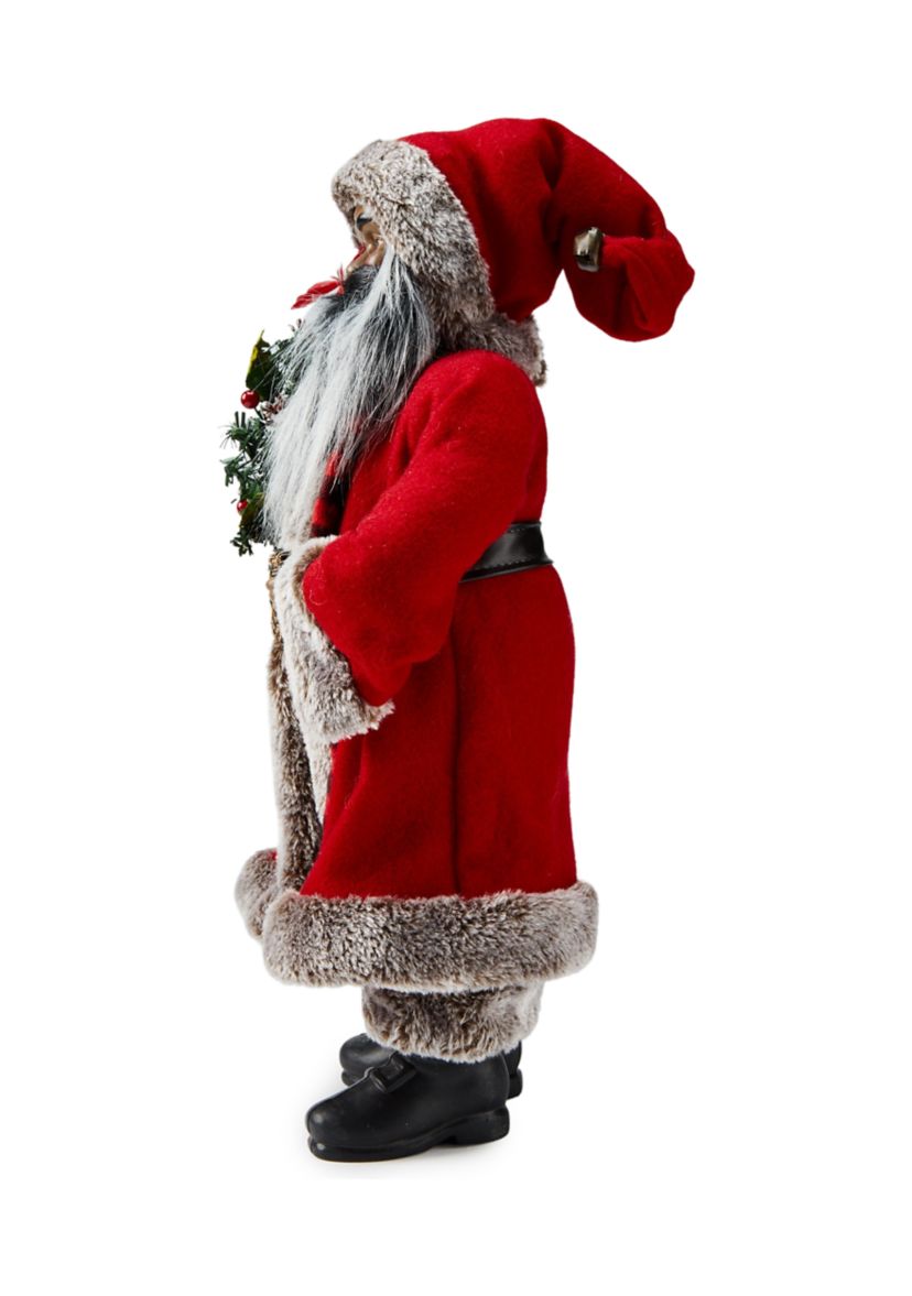 African American Cardinal Santa Figurine