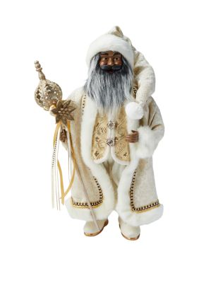 Joyland African American Gold Santa Figurine | belk