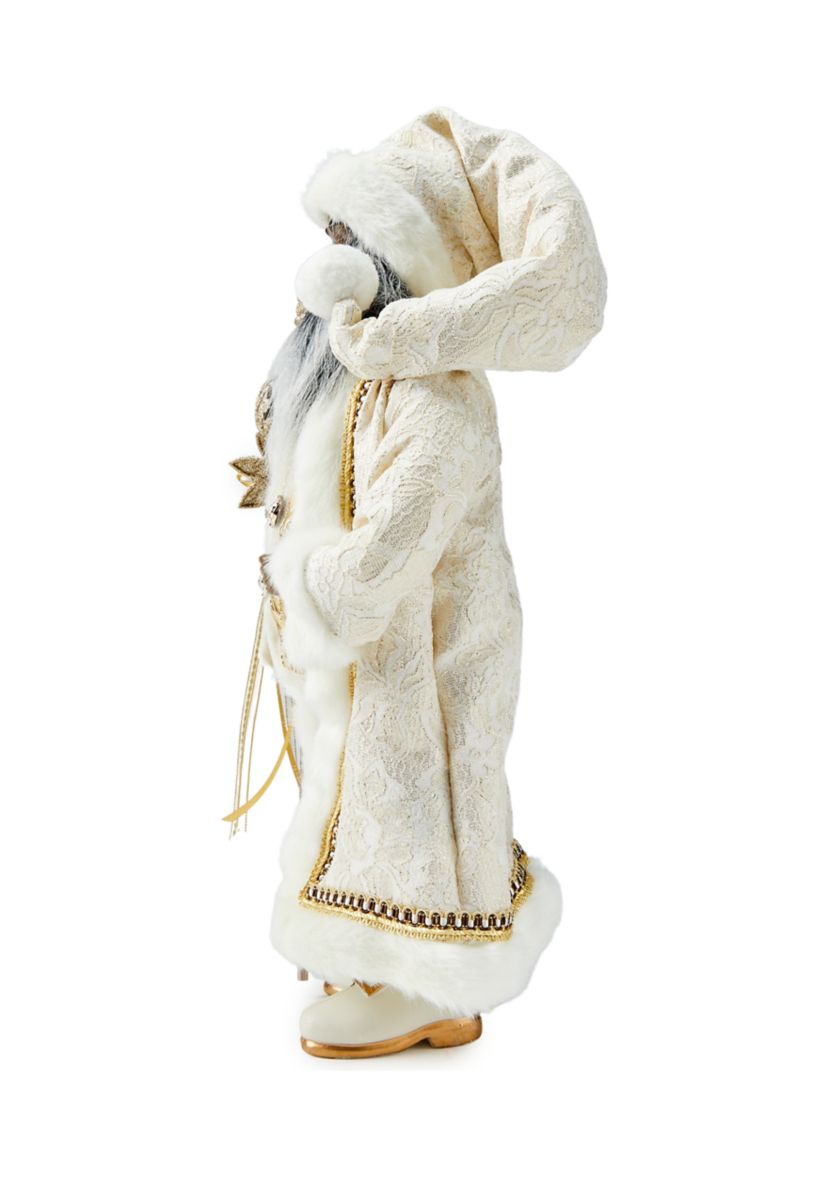 African American Gold Santa Figurine