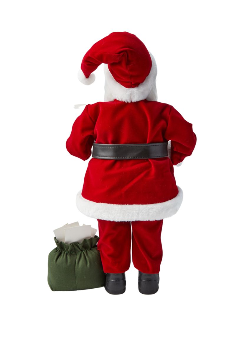 African American Letter Santa Figurine