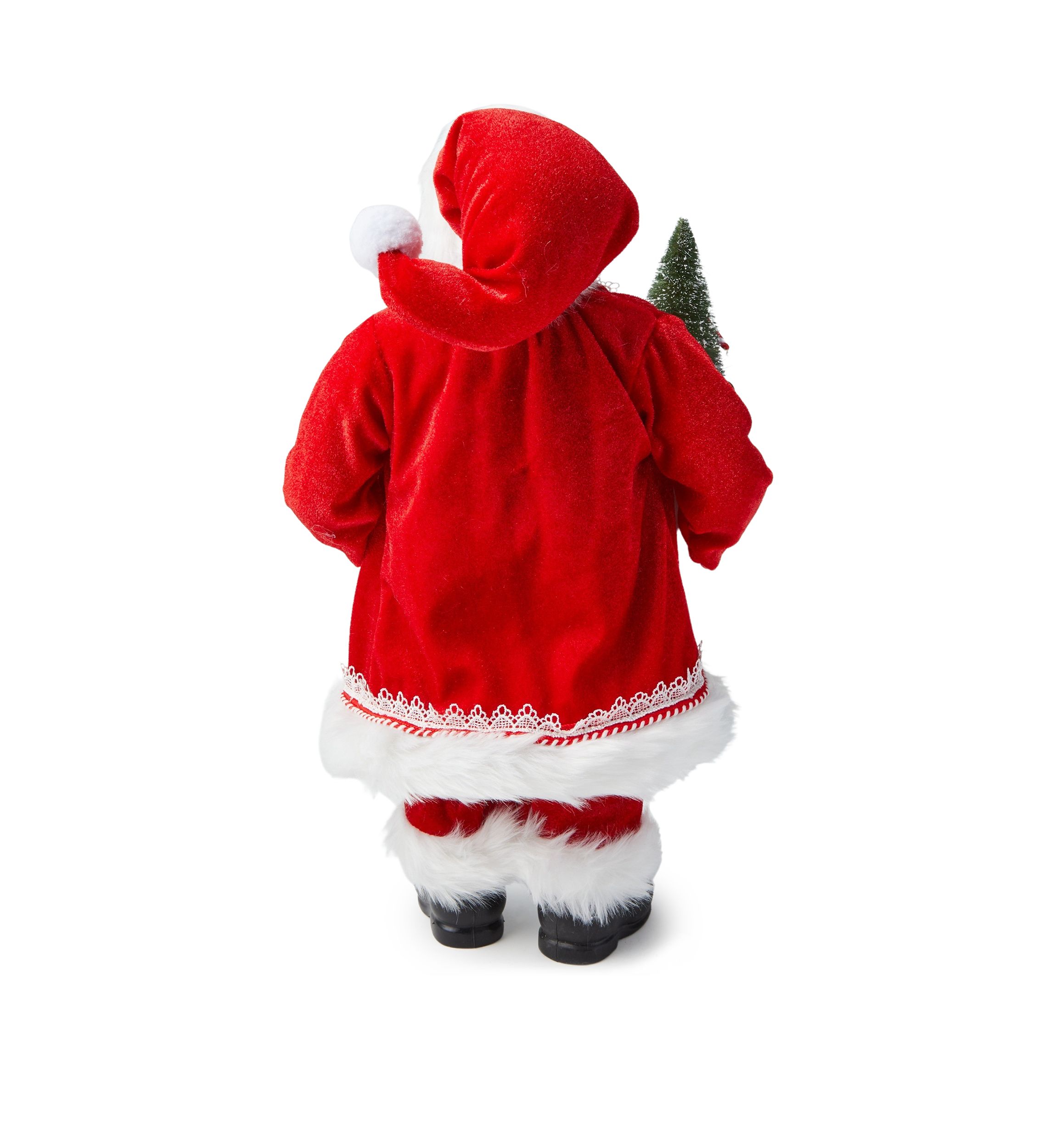 African American Candy Tree Santa Figurine