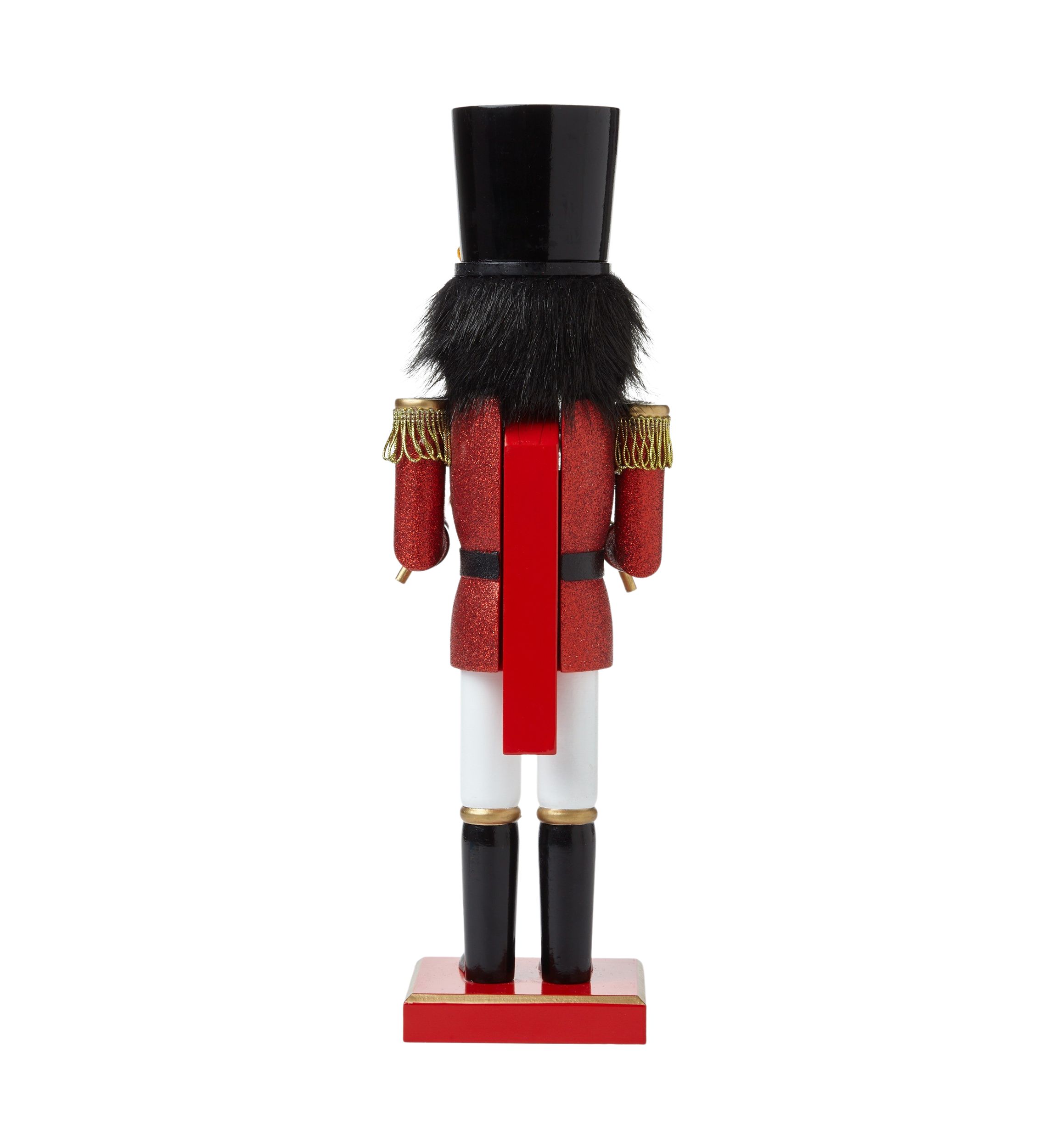 African American Glitter Drum Nutcracker