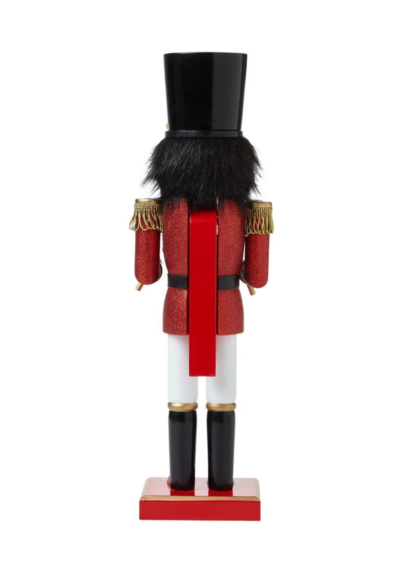 African American Glitter Drum Nutcracker