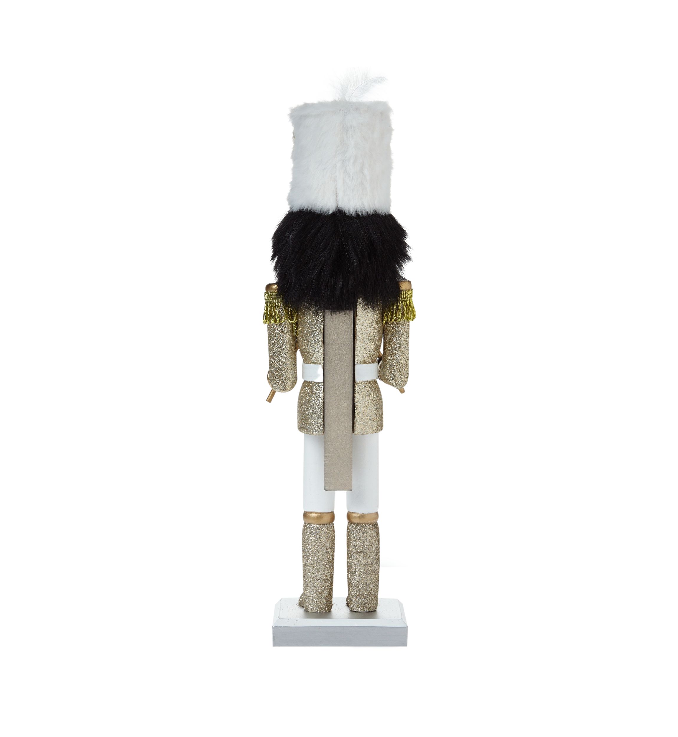 African American Gold Glitter Nutcracker