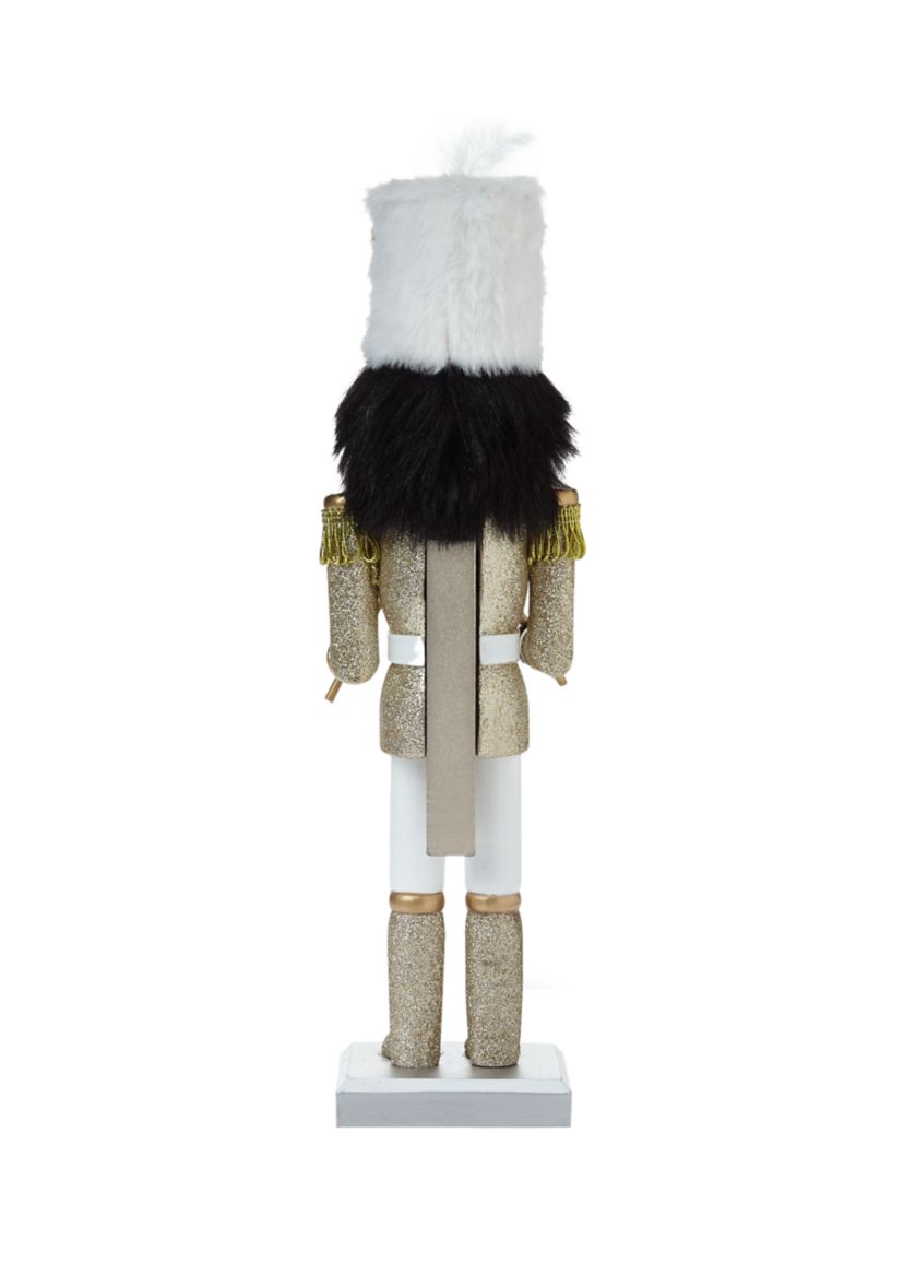 African American Gold Glitter Nutcracker