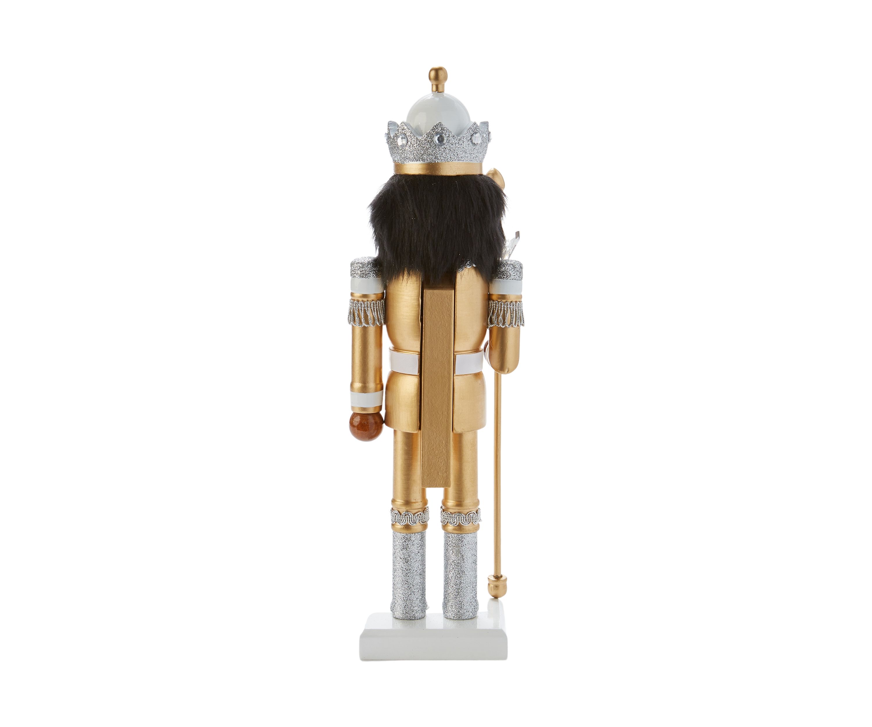 African American Silver Glitter Nutcracker