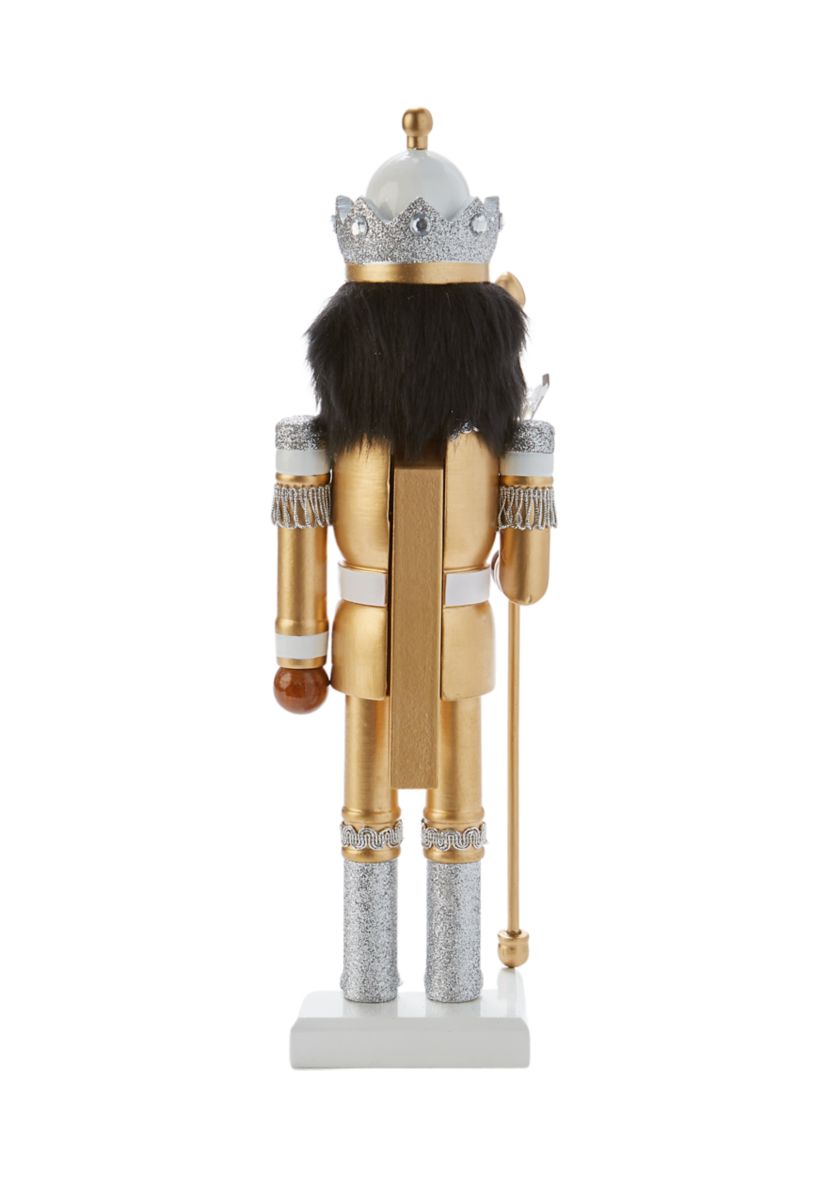 African American Silver Glitter Nutcracker