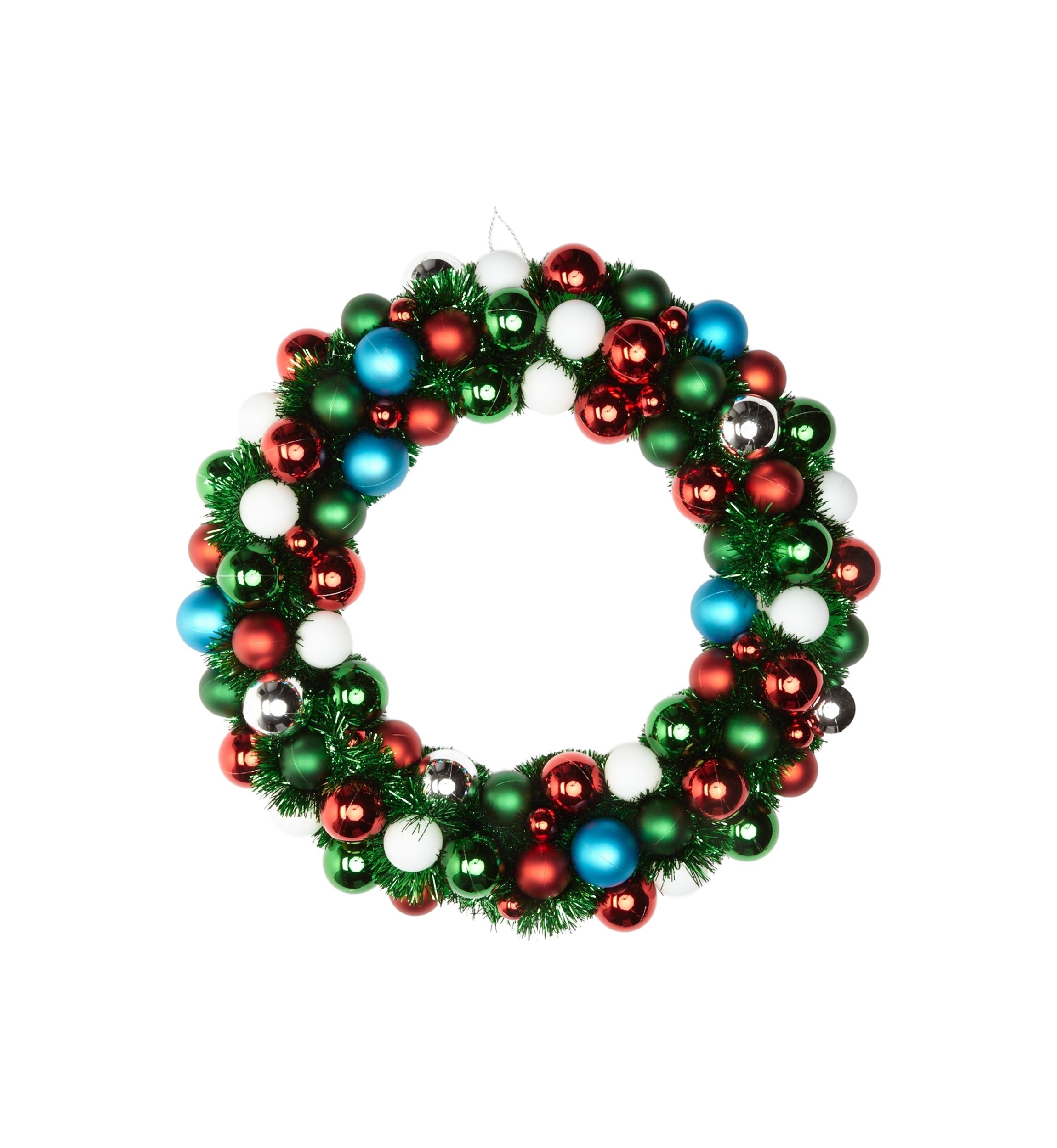 Multicolored Ornament Wreath