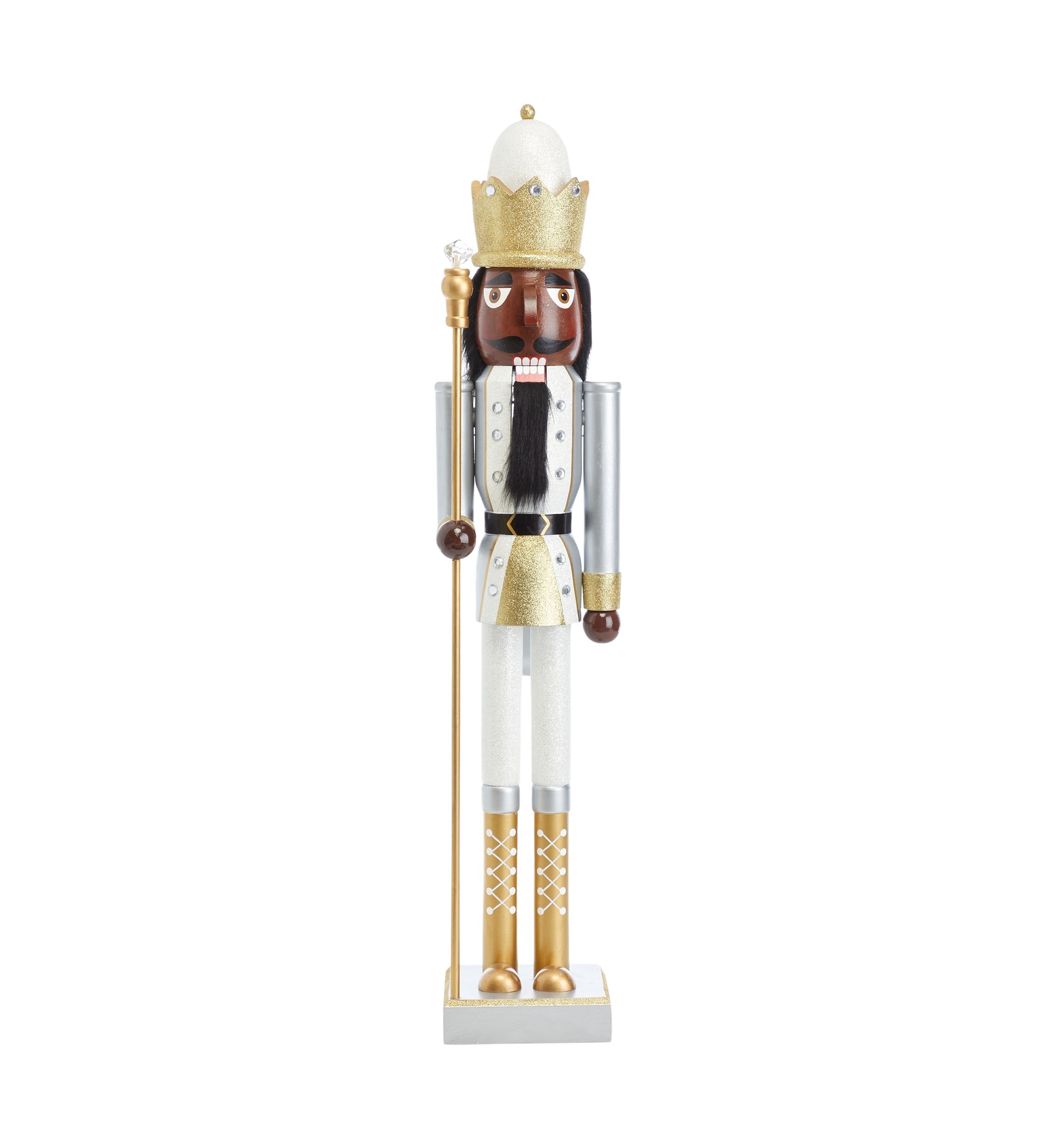 4 African American Gold Nutcracker