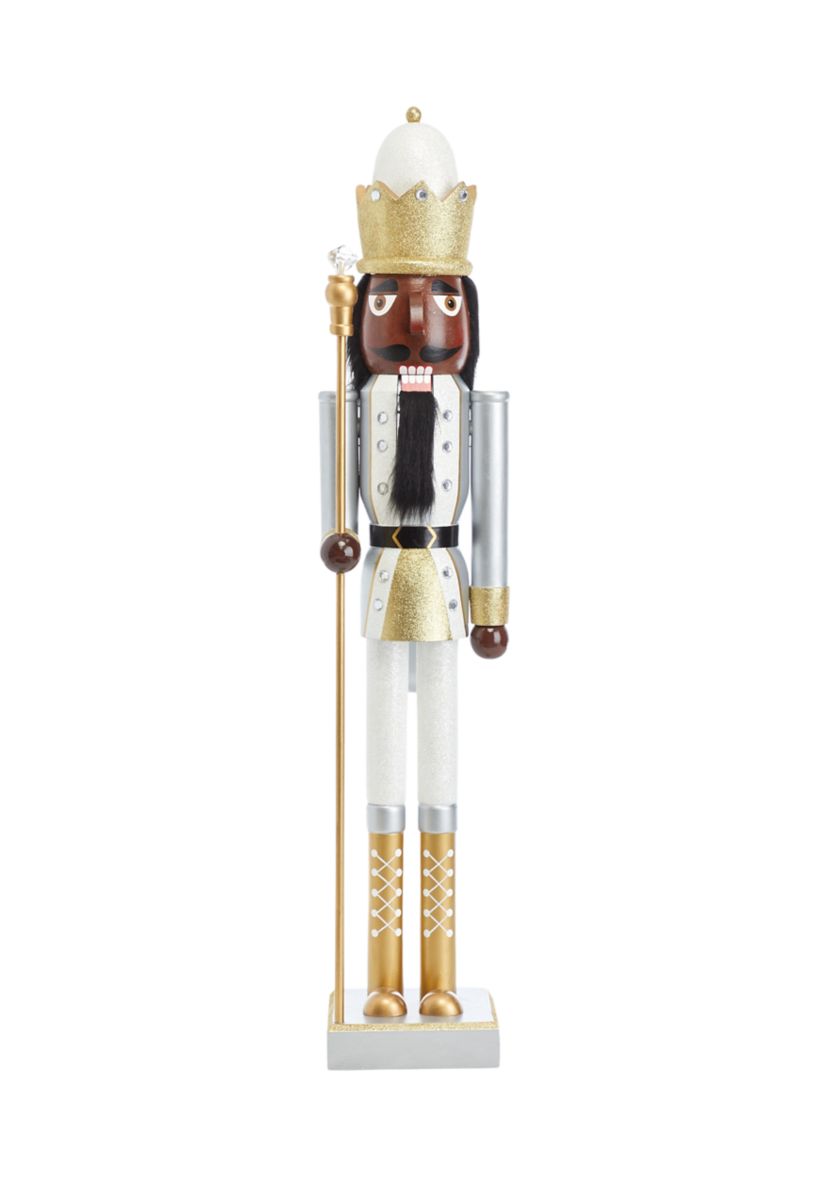 4 African American Gold Nutcracker