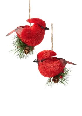 Joyland Cardinal Ornaments - Set Of 2
