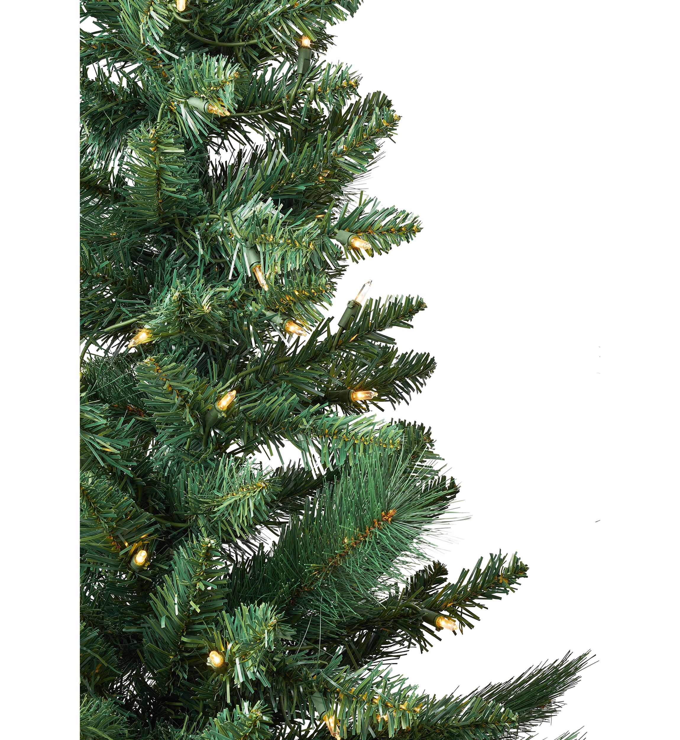 Green Pre-Lit Porch Trees, Set of 2