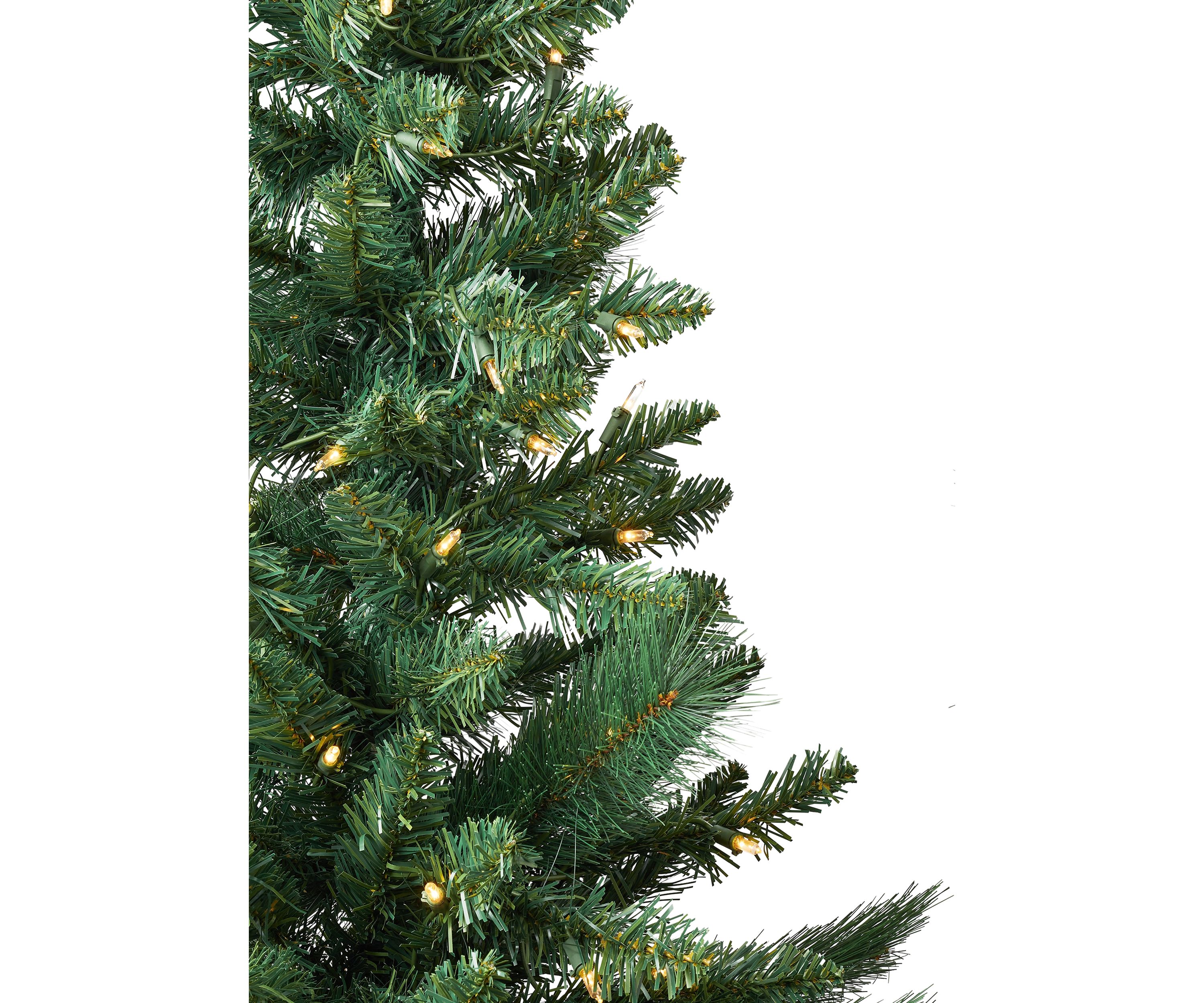 Green Pre-Lit Porch Trees, Set of 2