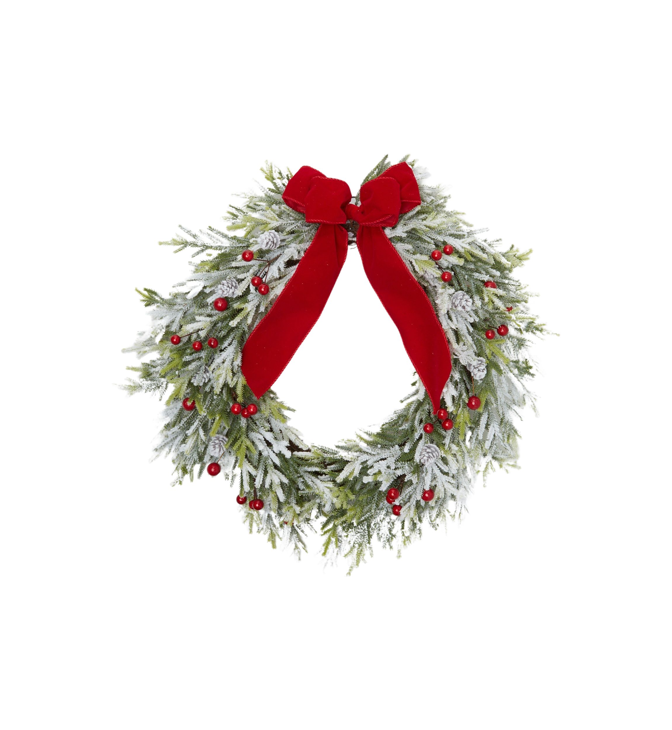 Pine Flocked Wreath