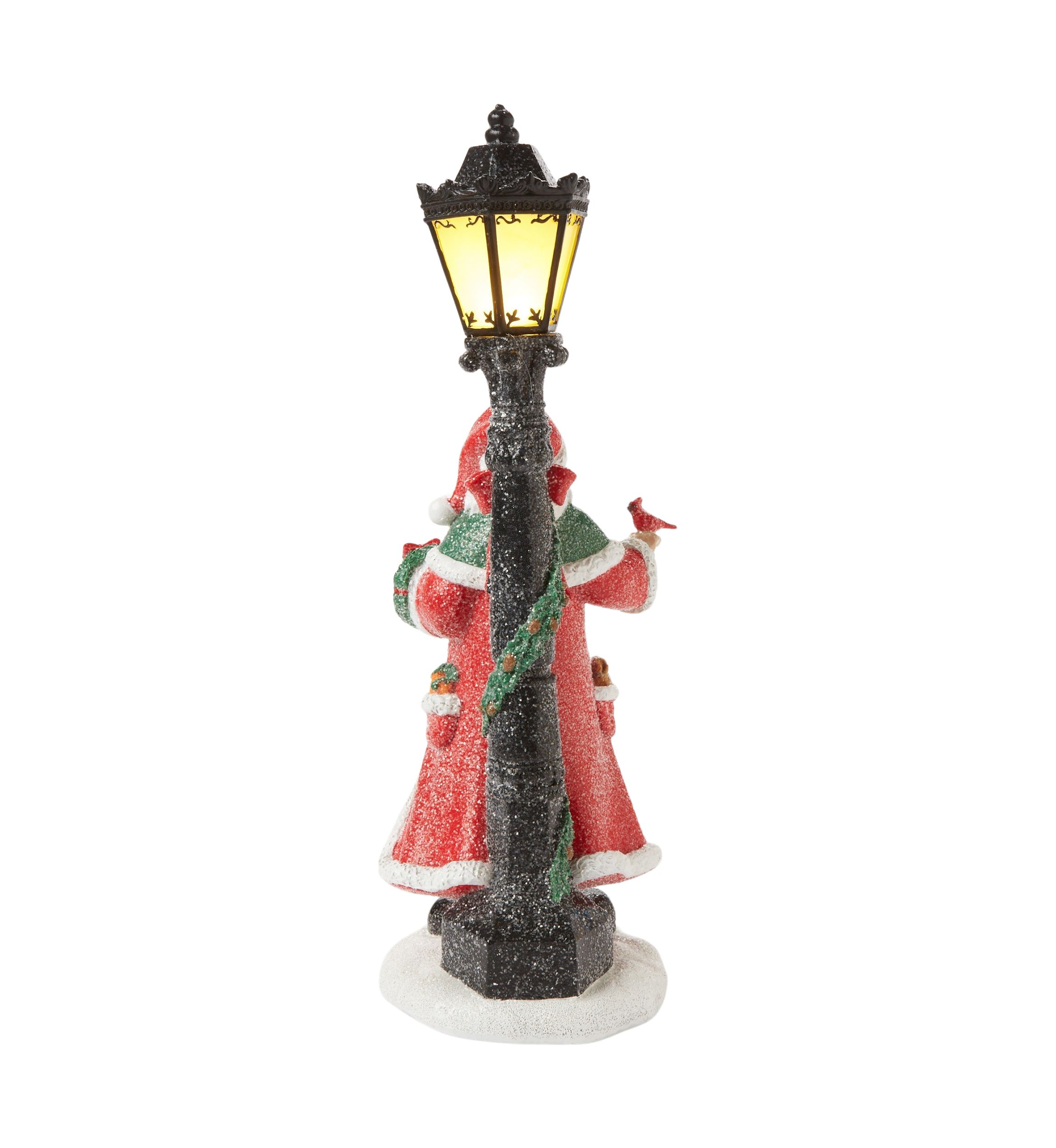 Santa Lamp Post Figurine