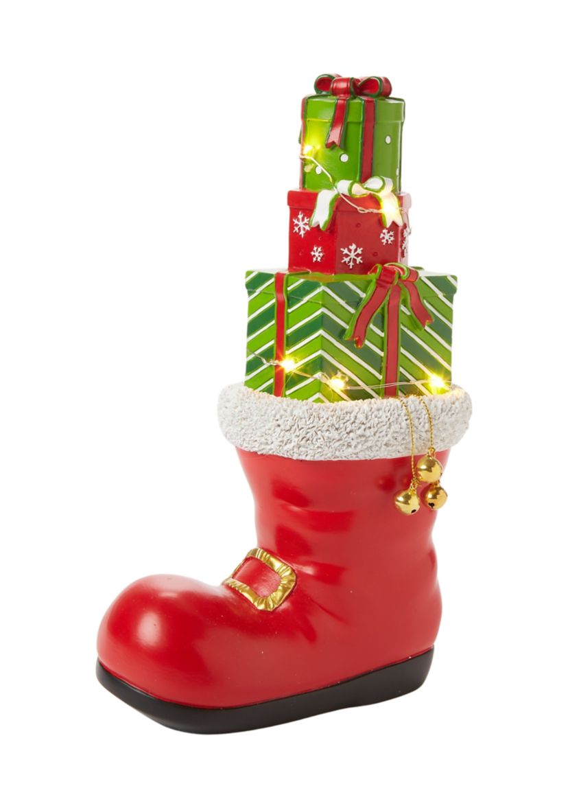 Santa Boot Gifts Figurine