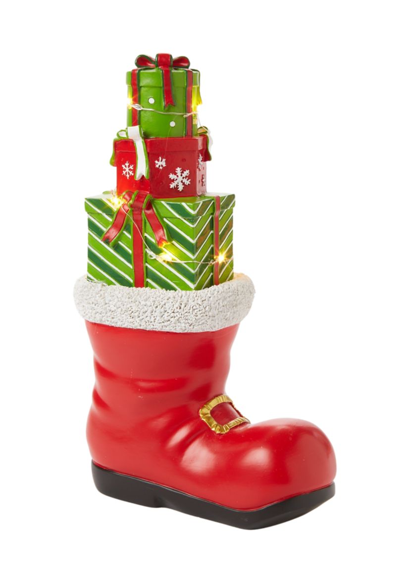 Santa Boot Gifts Figurine