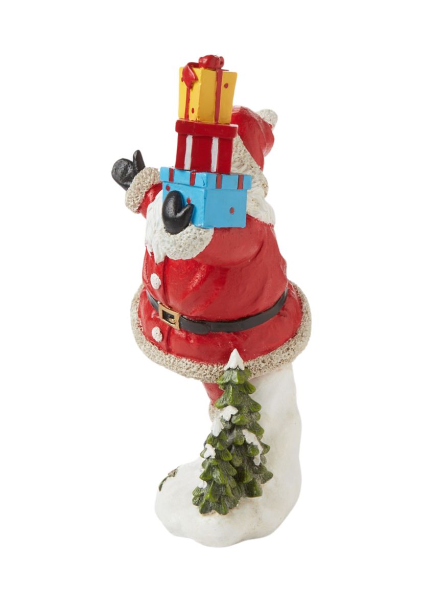 Santa Skating Figurine