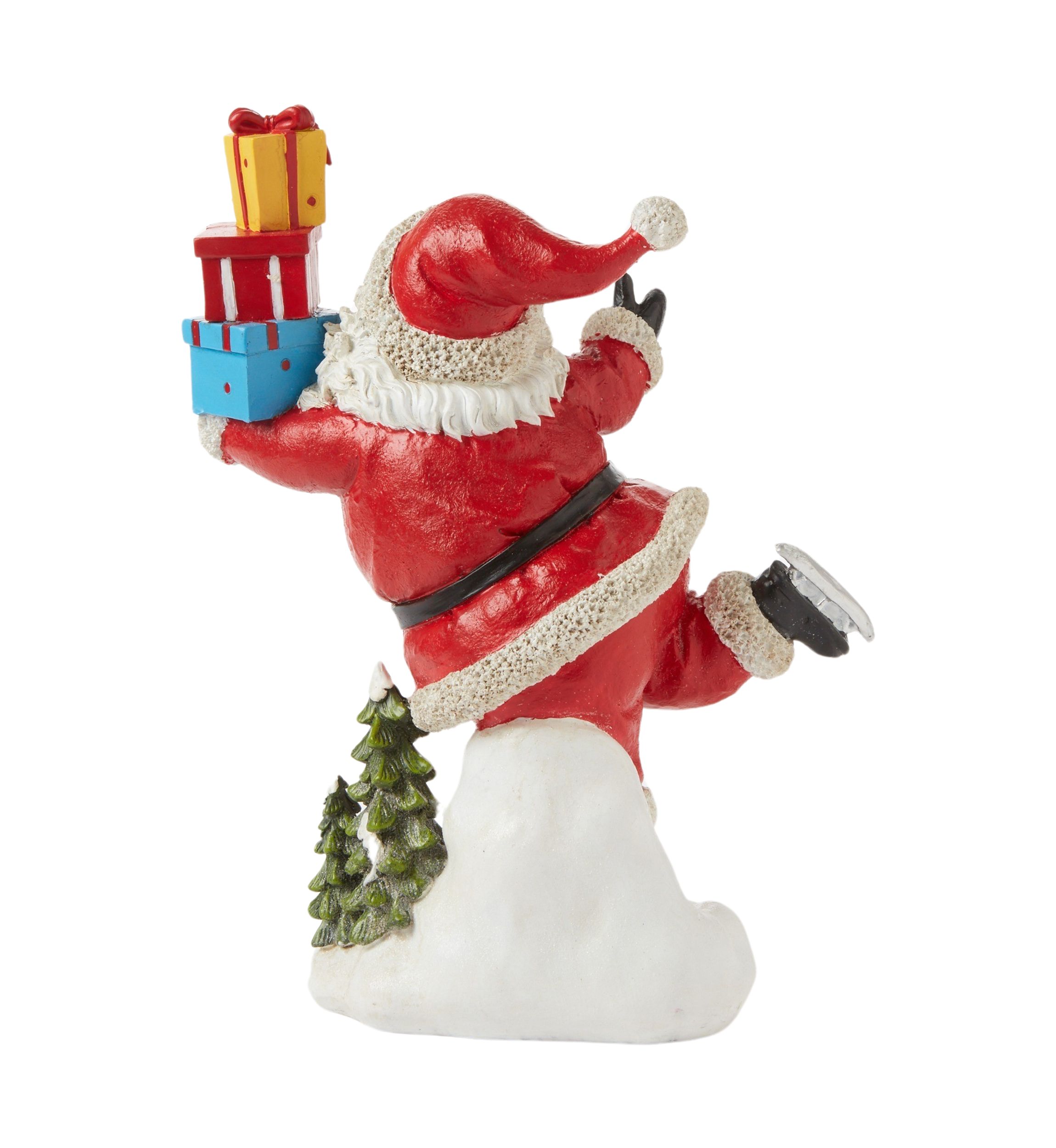 Santa Skating Figurine