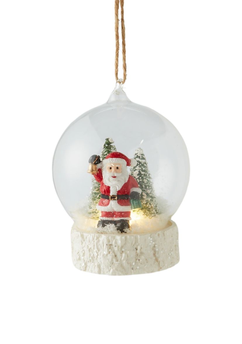 Santa Snow Globe Ornament 