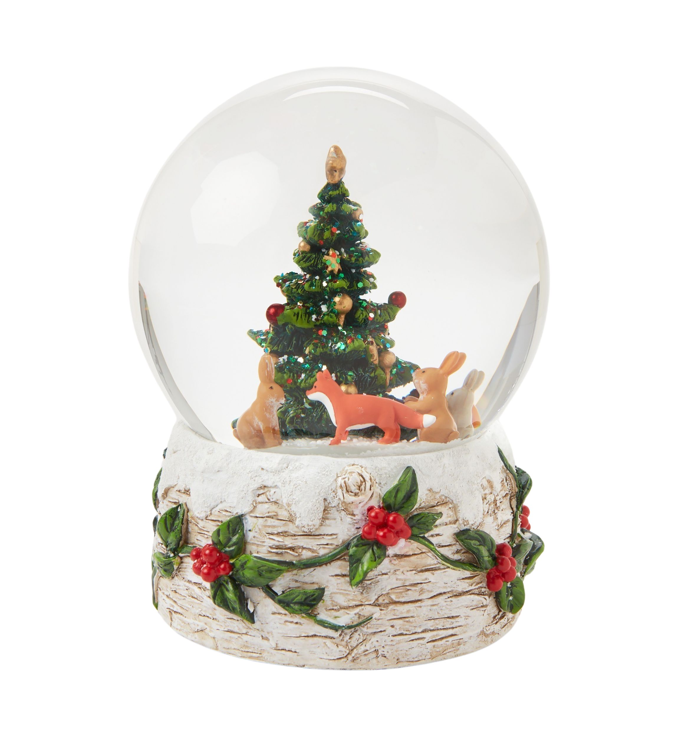Woodland Creatures Christmas Snow Globe