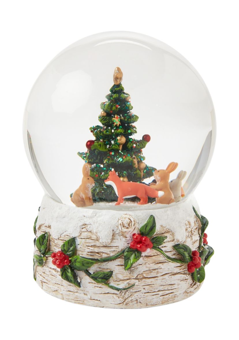 Woodland Creatures Christmas Snow Globe