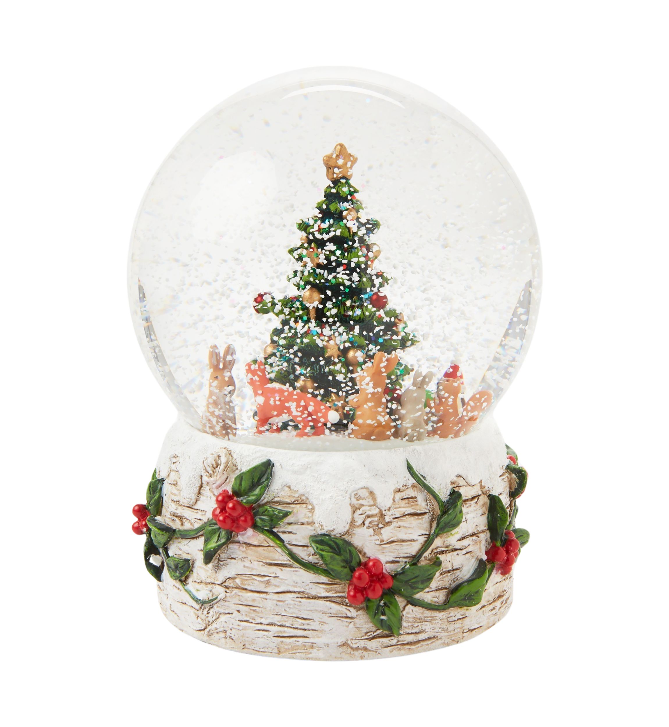 Woodland Creatures Christmas Snow Globe
